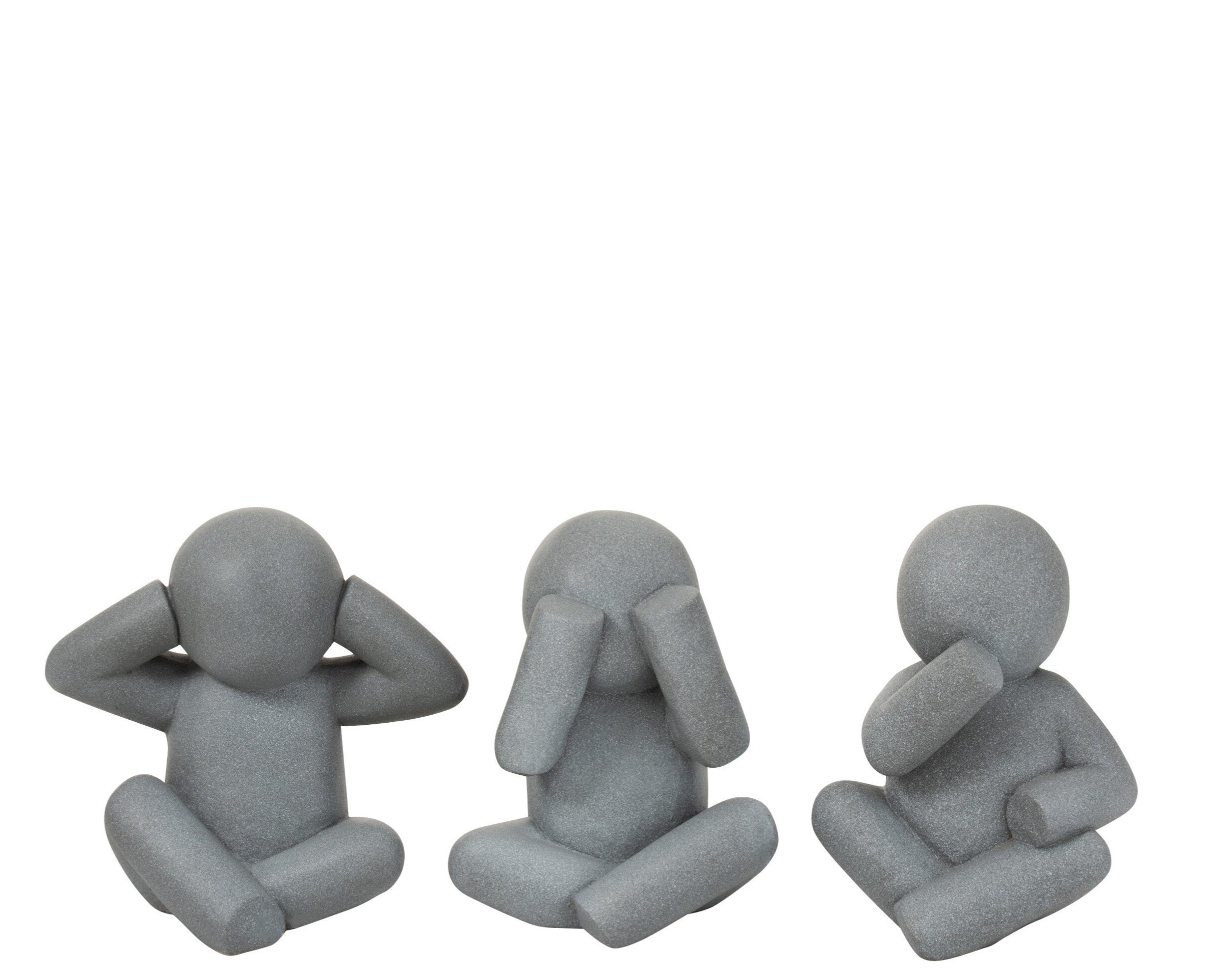 Moderne P'tit Maurice Skulpturen - Hören, Sehen, Schweigen in Perfekte Garten-Dekoration