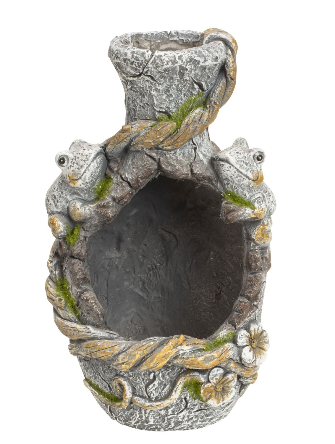 Pflanztopf Froschzauber Vase Grau Magnesia 37cm