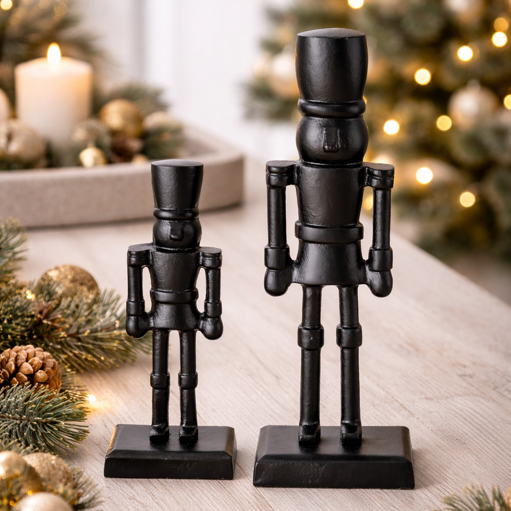 Dekofigur Nutcracker Set Nutca Aluminium Nussknacker Weihnachten