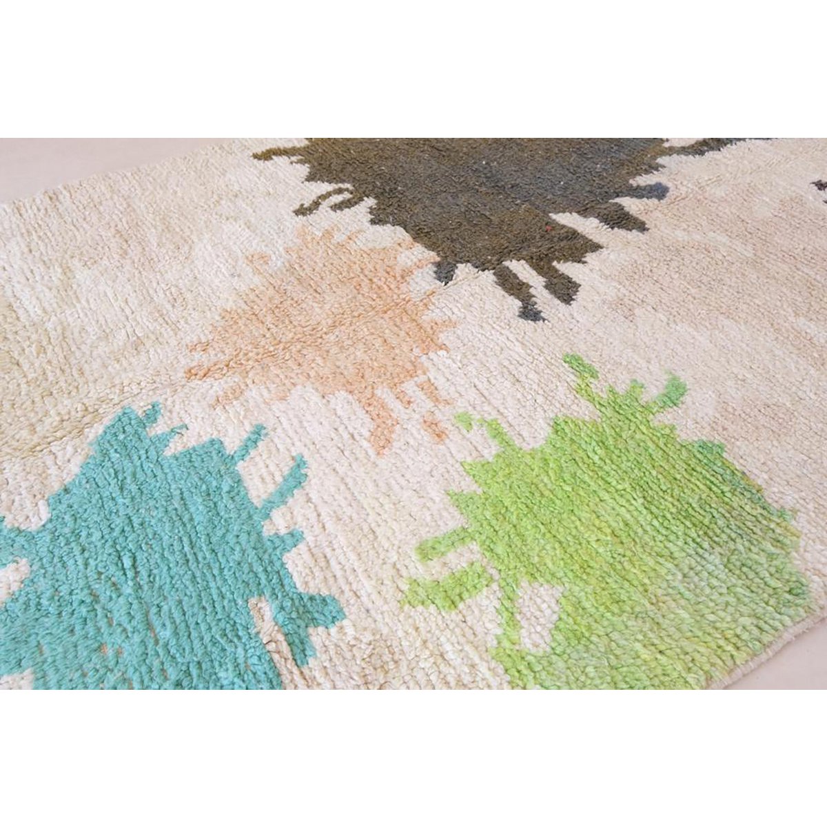 Marokkanischer Berber Teppich reine Wolle 196 x 262 cm