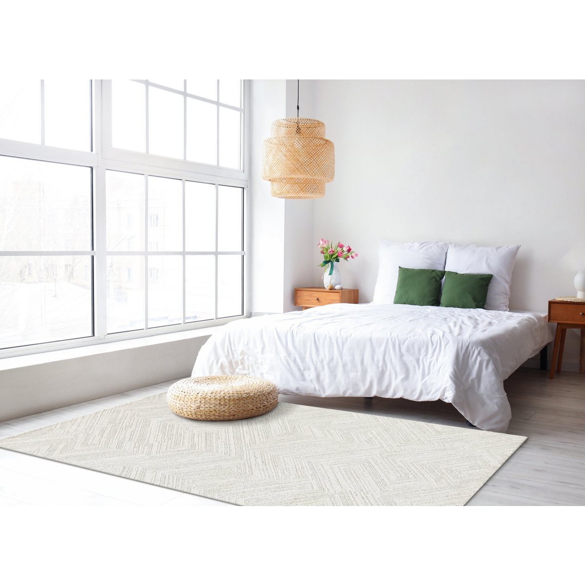 Super weicher recycelter Polyester und Polypropylen -Byron -Teppich