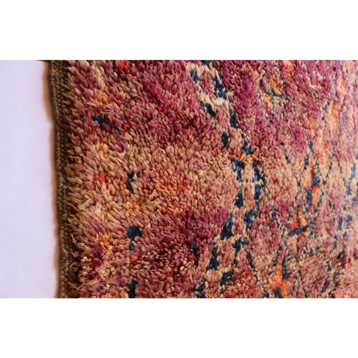 Marokkaner Berber Teppich reine Wolle 186 x 367 cm - benutzerdefinierter Teppich