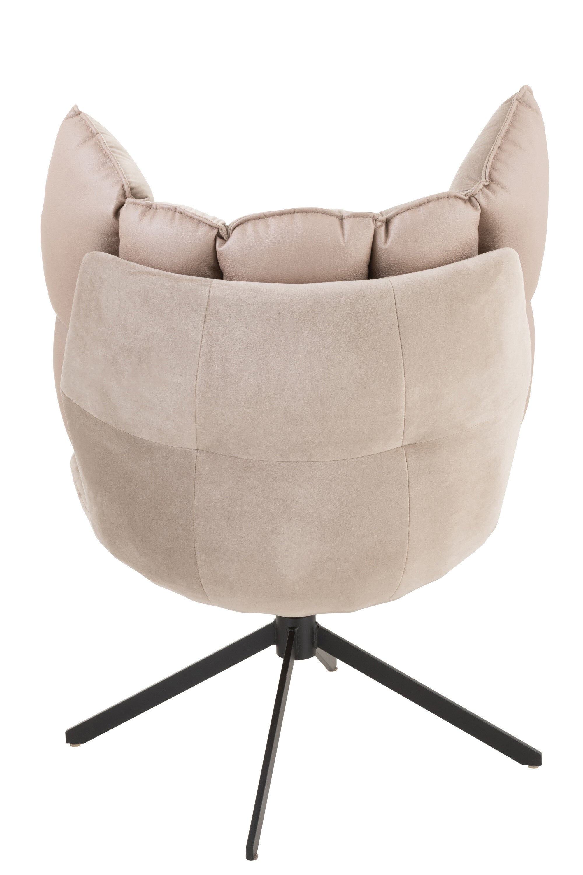 Eleganter Relaxstuhl mit Kissen in Beige, Rostbraun oder Hellgrau für stilvolle Entspannung