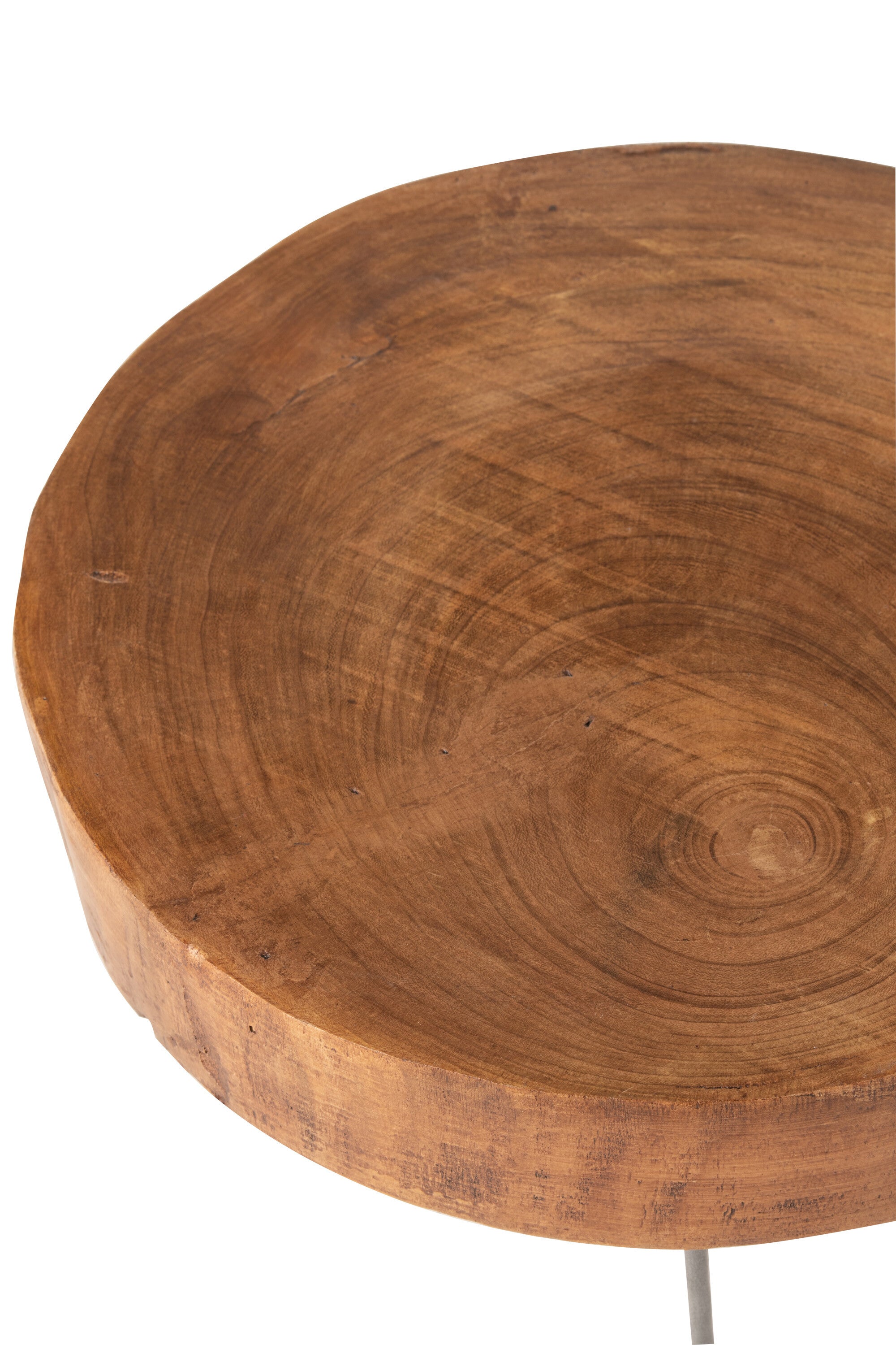 Natürliche Couchtische "Forest Charm" aus Massivholz im 2er-Set