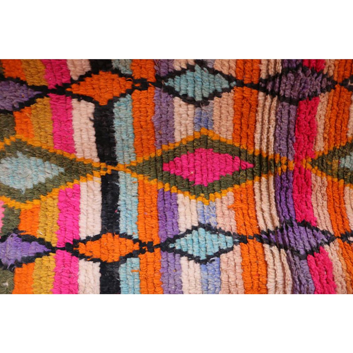 Marokkaner Berberkorridor Teppich reines Woll 73 x 390 cm