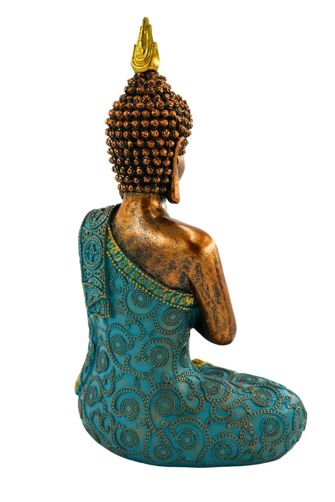 Dhyana Mudra Shanti Buddha Dekorative Figur, 30 cm