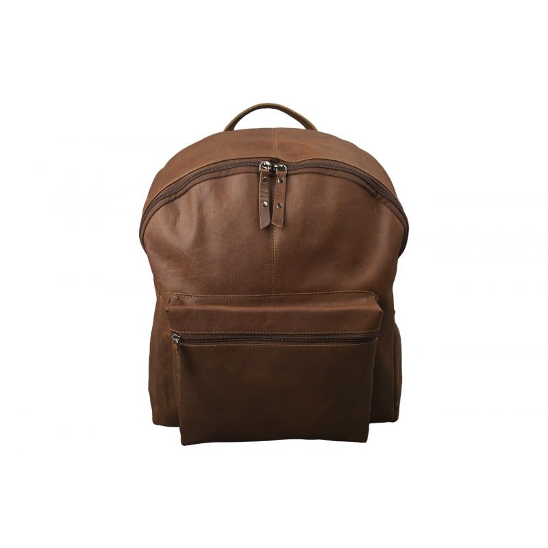 Rucksack Buffalo Trek Büffel Leder Vintage Braun 38cm