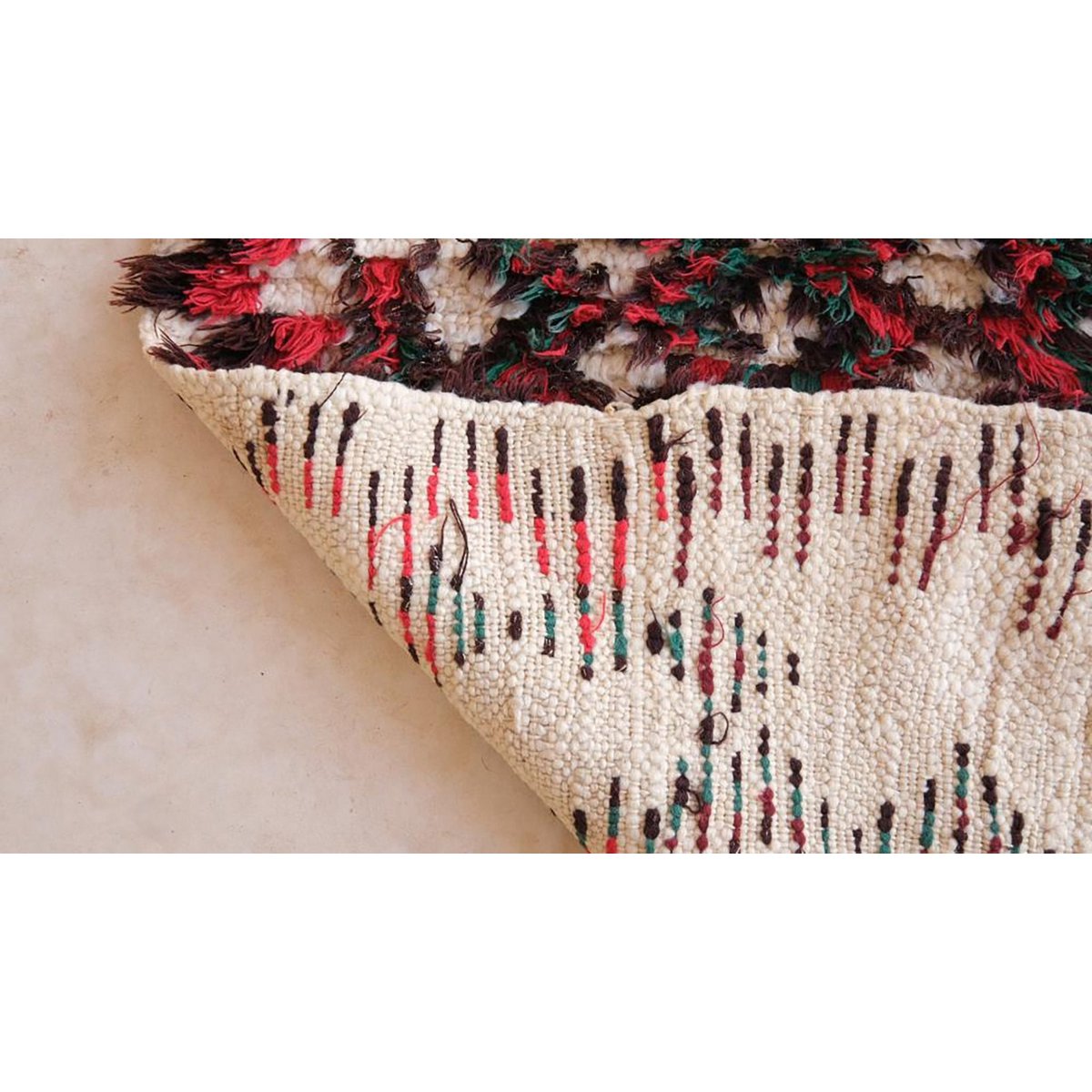 Marokkaner Berber Teppich reine Wolle 74 x 164 cm