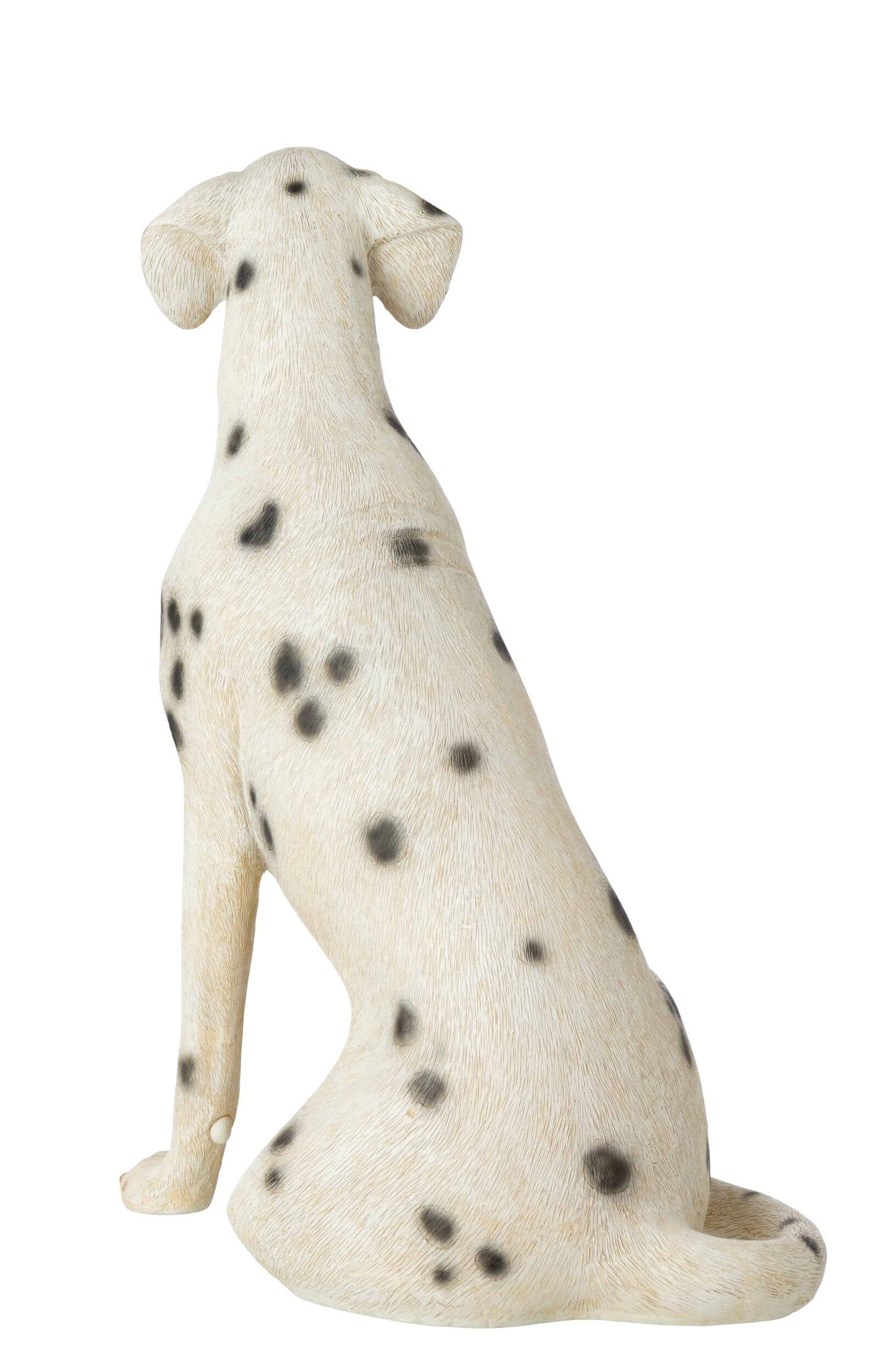 Deko Dalmatiner Hund Rocky sitzend weiß schwarz 60 cm