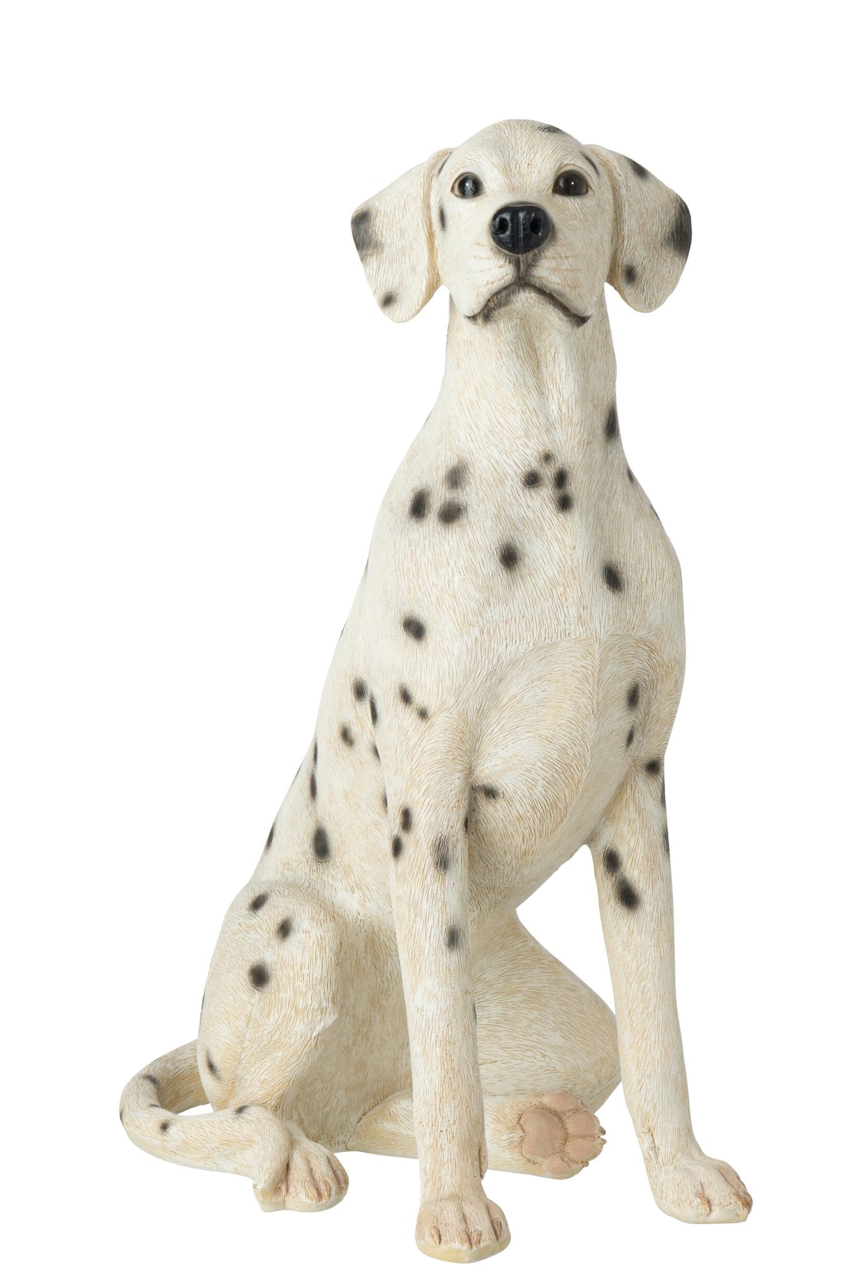 Deko Dalmatiner Hund Rocky sitzend weiß schwarz 60 cm