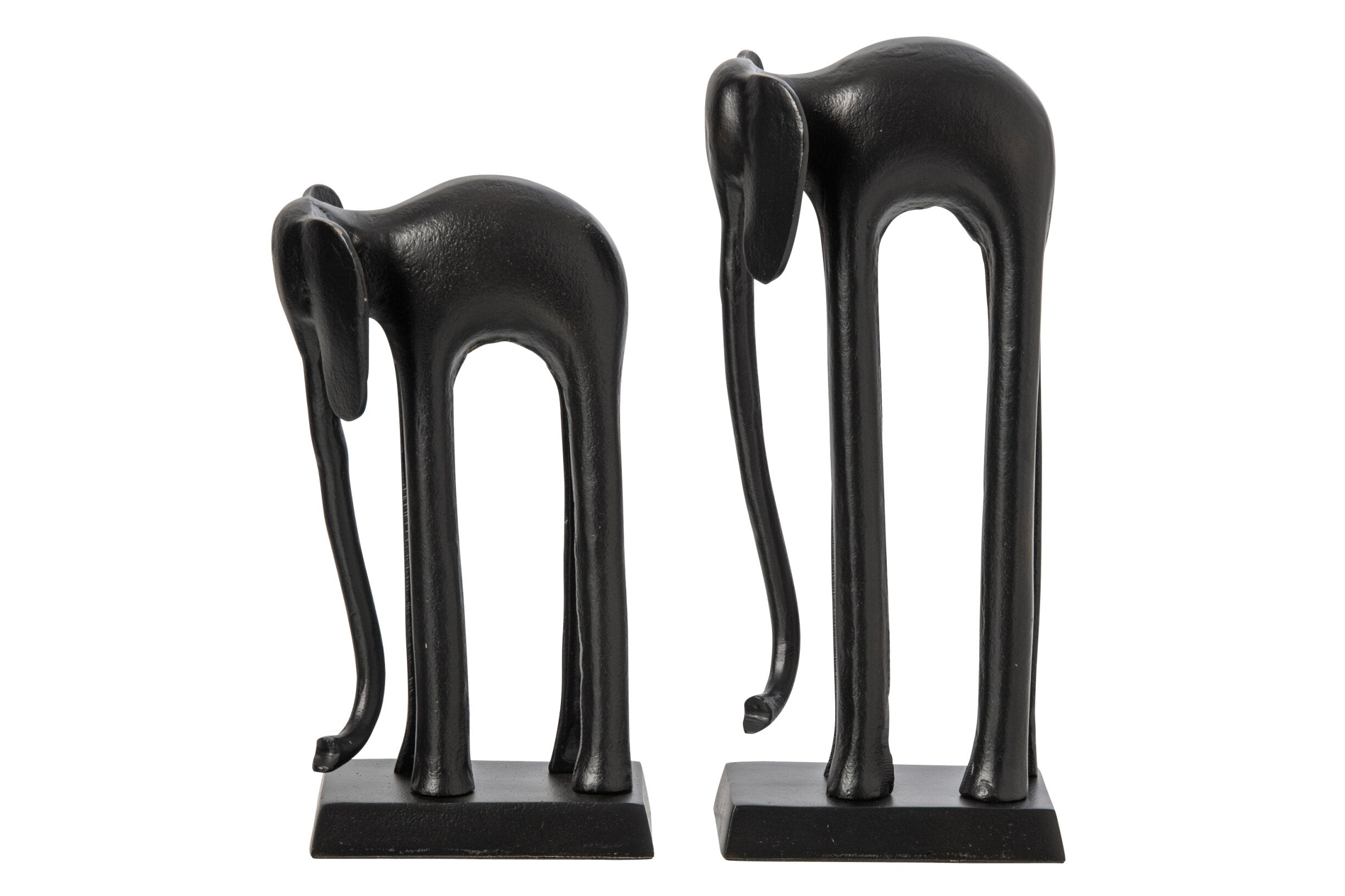 Elefanten Skulptur Savana Noir 2er Set