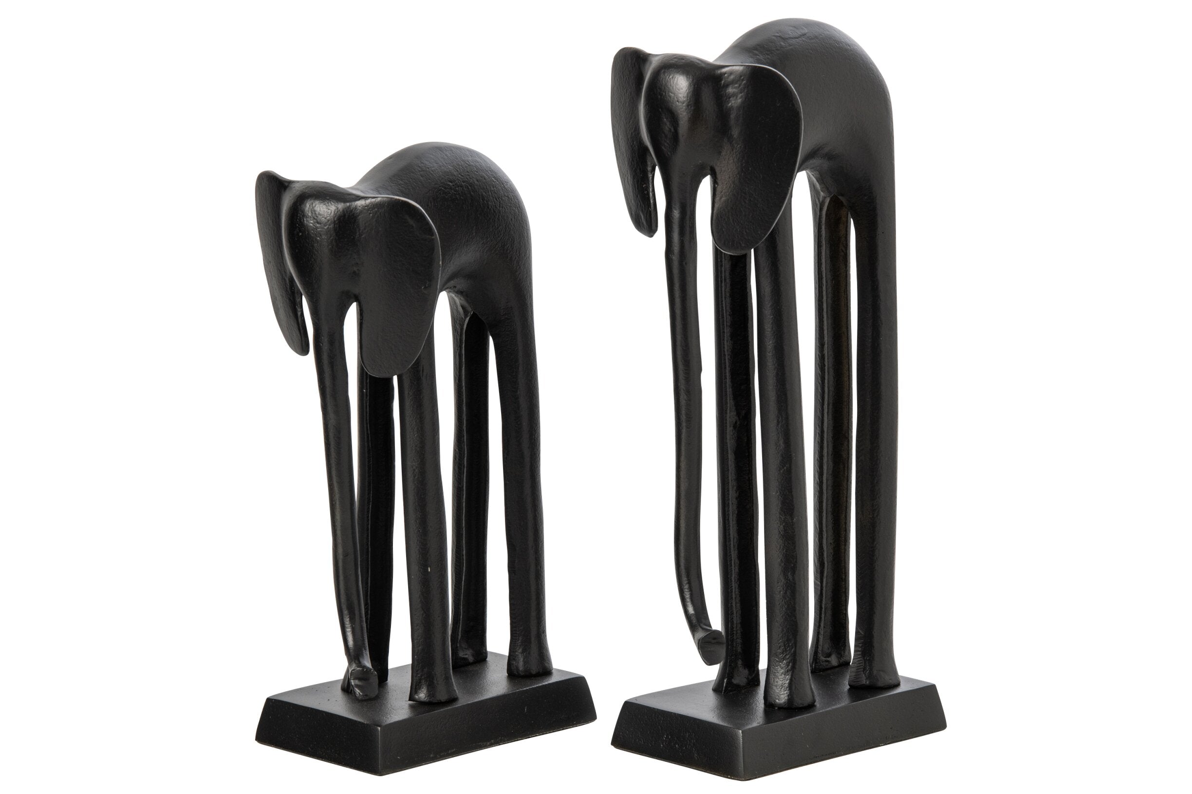 Elefanten Skulptur Savana Noir 2er Set
