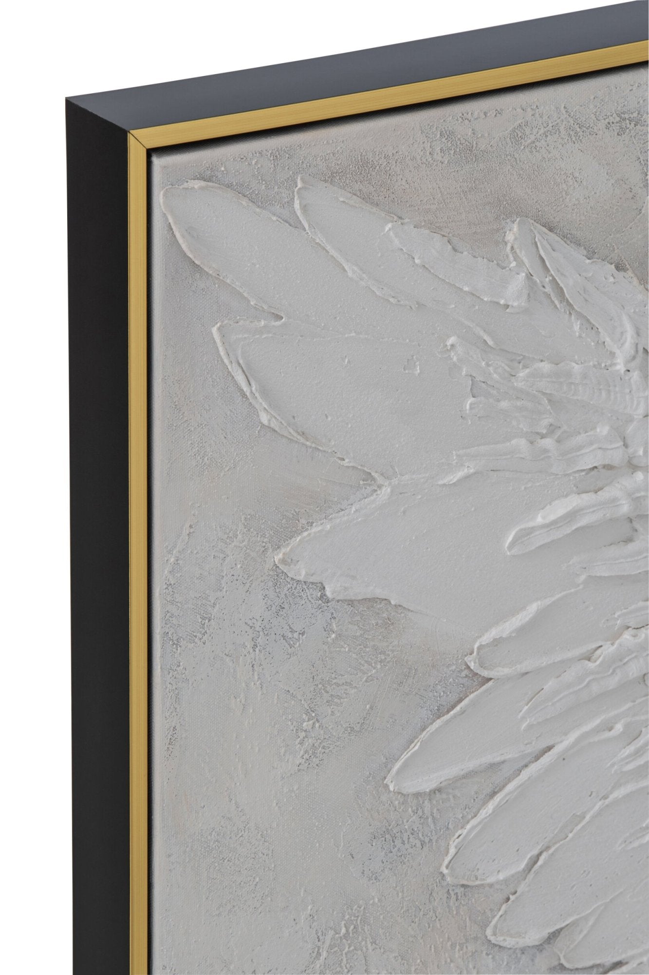 Wandbild Engel Seraphiel Leinwand Weiß Gold 122x82cm