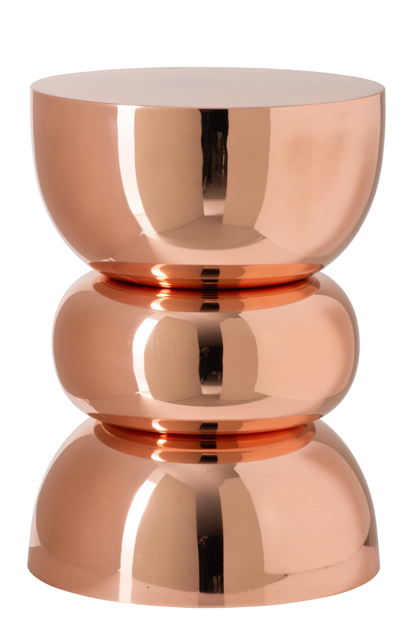 Beistelltisch Lumina Rund Metall Design Roségold
