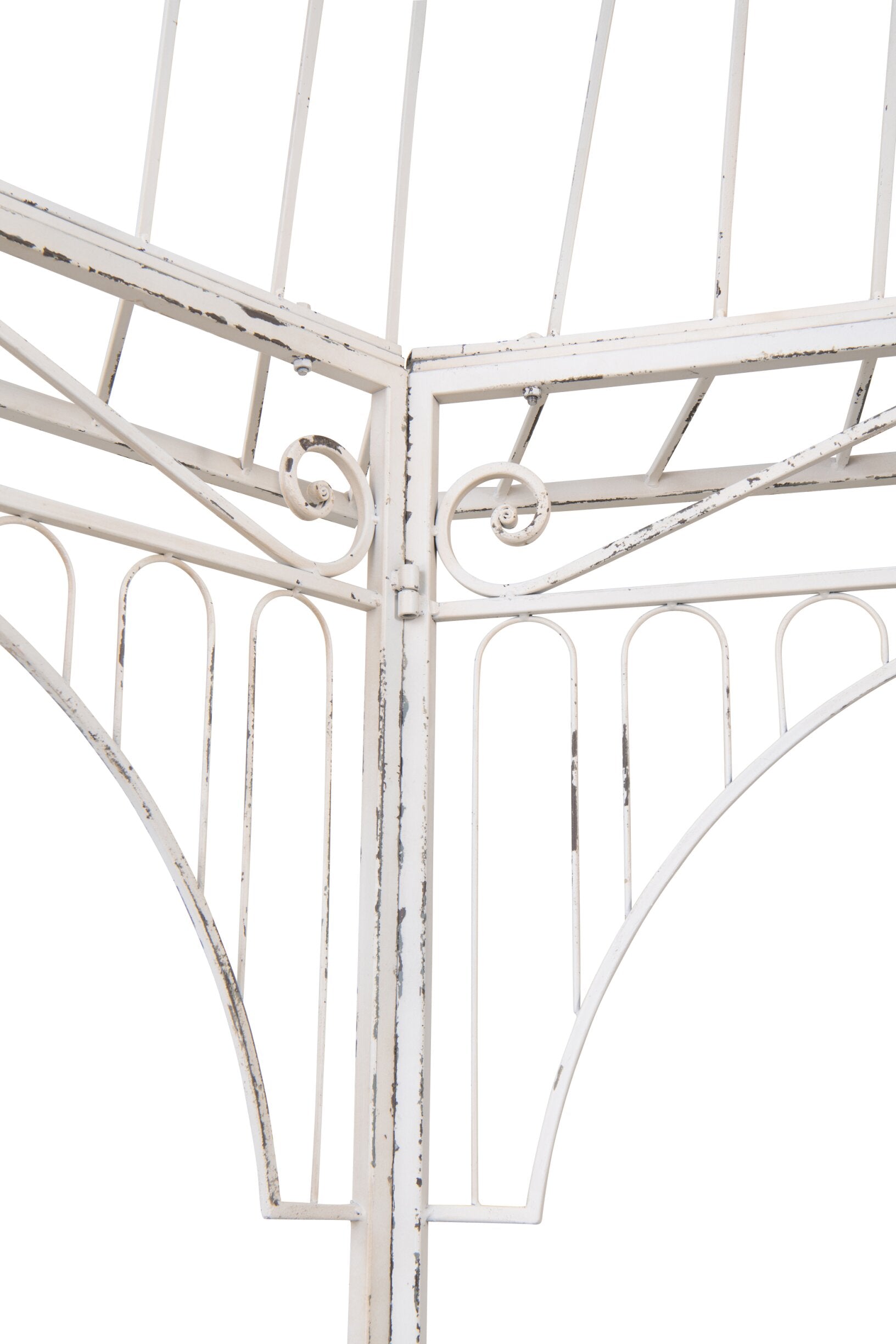 Versailles Garden Pavillon Metall Antik Weiß Gartenpavillon 325 cm