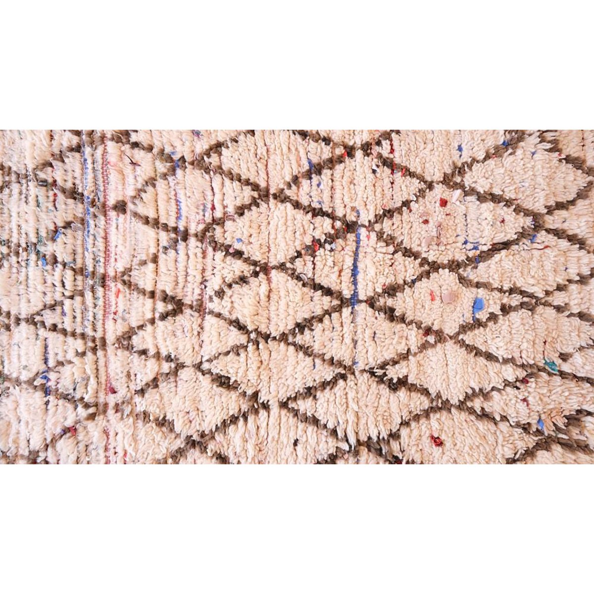 Marokkaner Berber Teppich reines Woll 103 x 230 cm