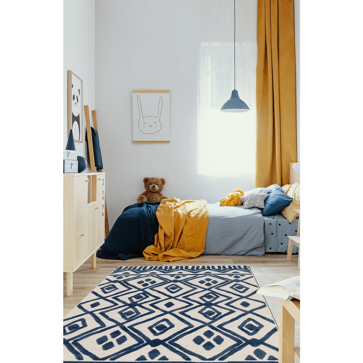 Ethnische Muster mit Samba -geschnitzter Wirkung