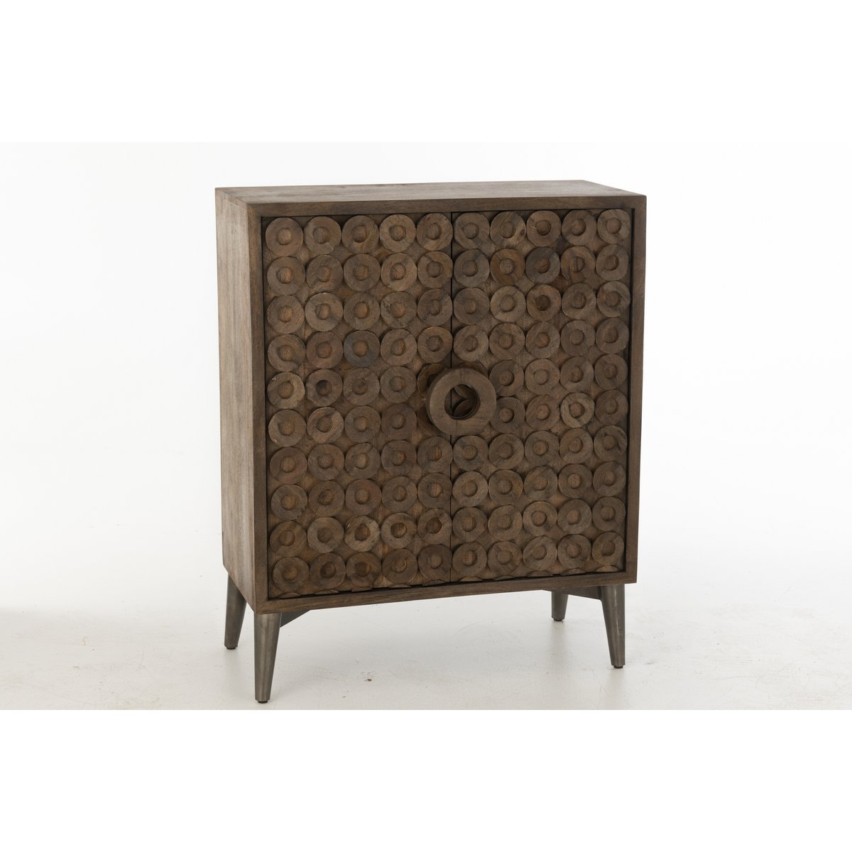 J-Line Schrank 2 Türen Mangoholz/MDF Braun