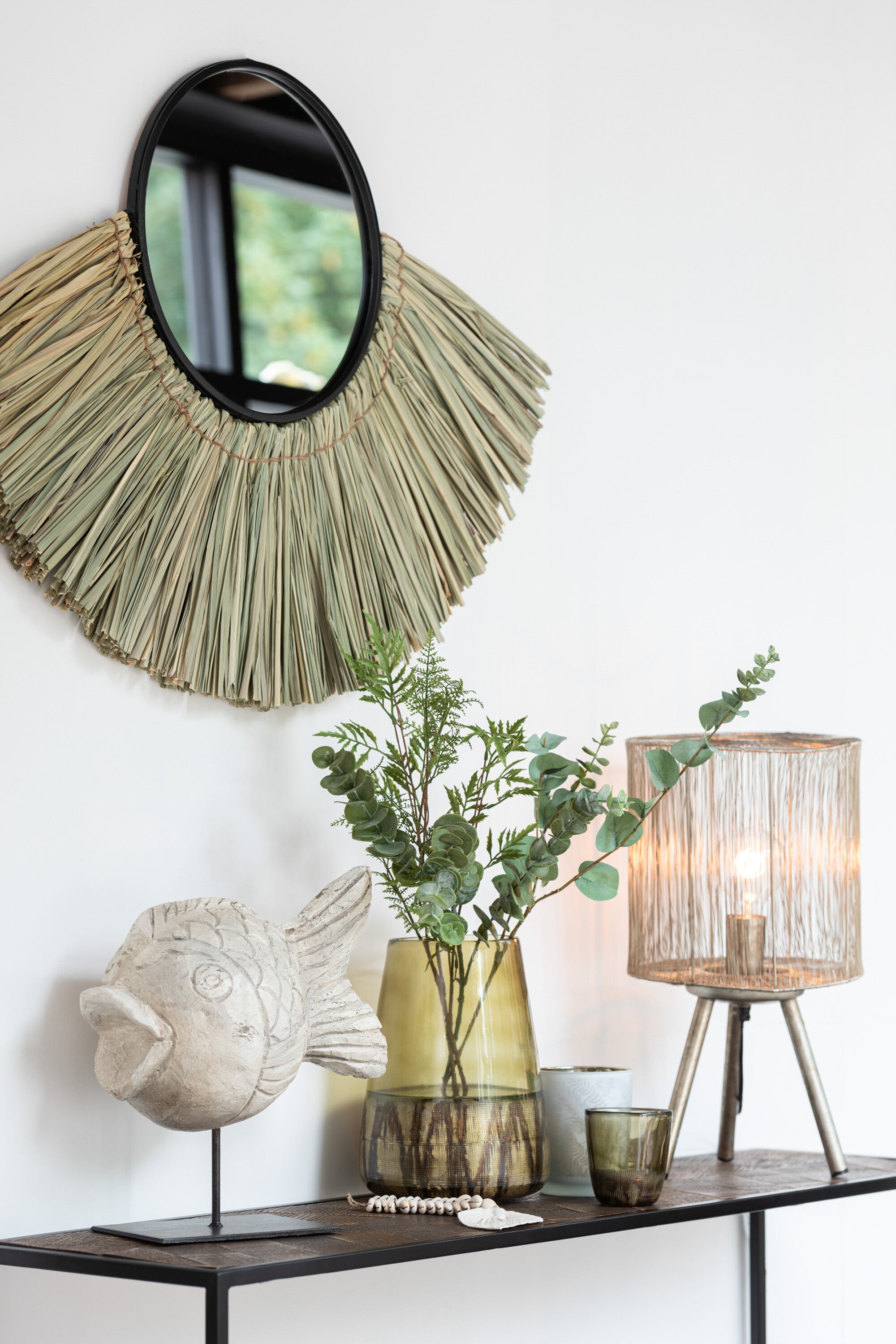 2er Set Elegante Tischlampen aus Metall in Antik Braun - Zeitloses Design für Modernes Wohnen