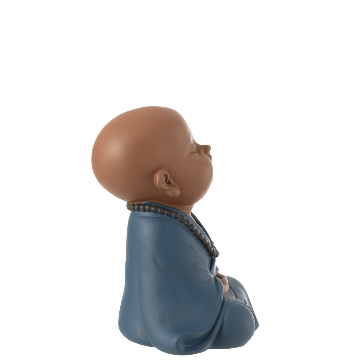 Mönch Zen Figur – Meditative Polyresin Skulptur in Blau