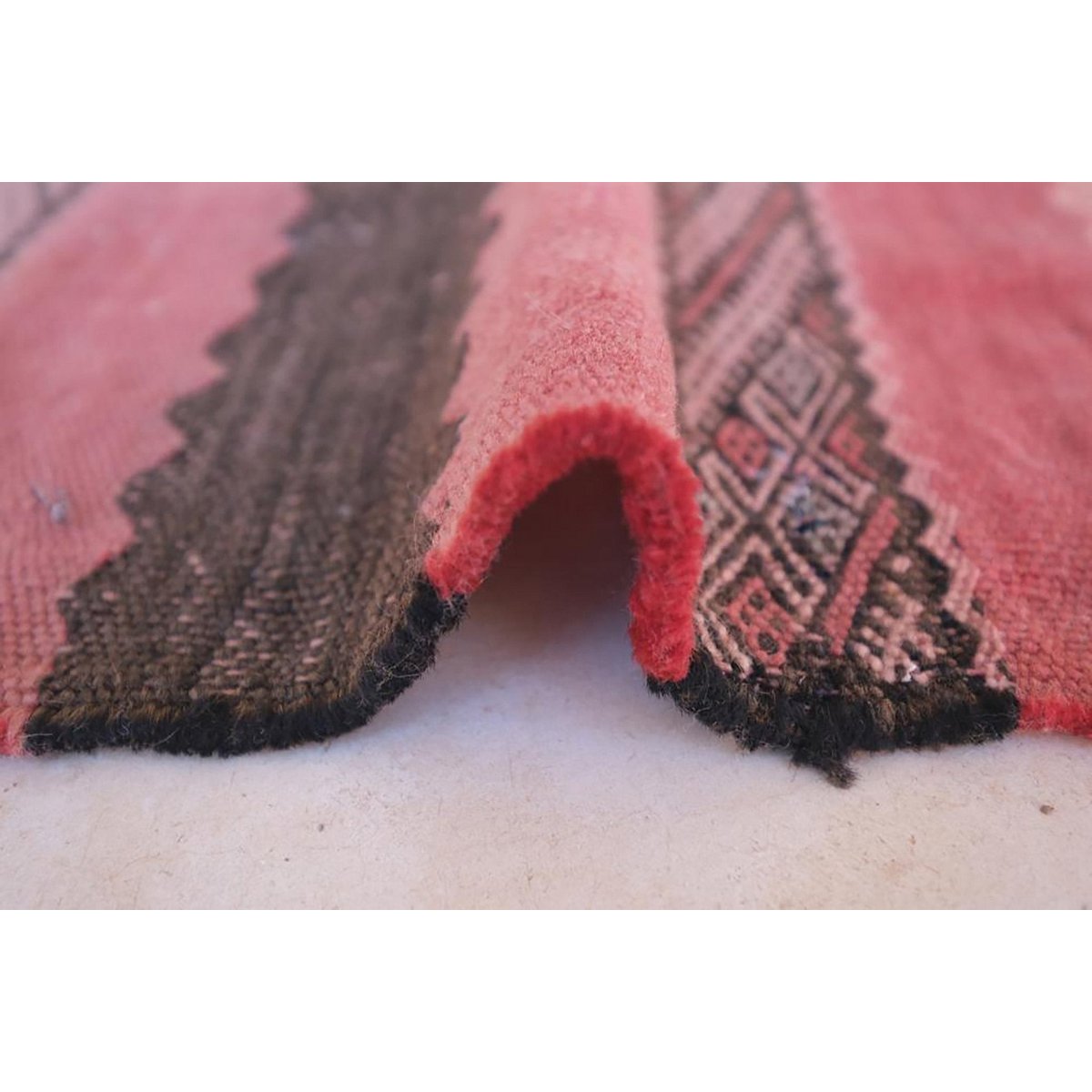 Marokkaner Berber Kilim reiner Wolle 144 x 253 cm Teppich