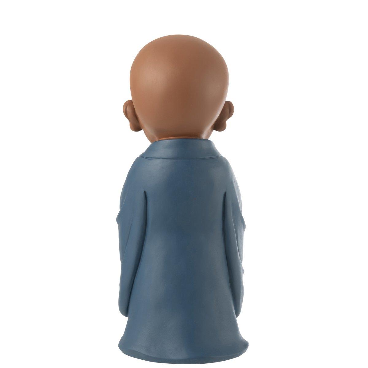 Mönch Gebet Figur – Spirituelle Polyresin Skulptur in Blau