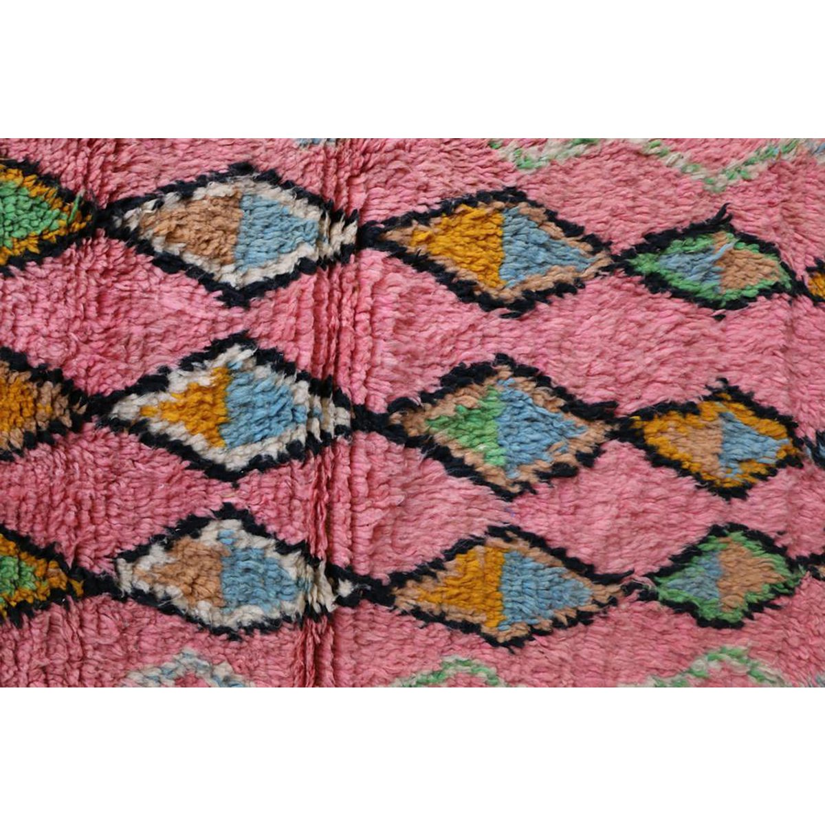 Marokkaner Berberkorridor Teppich reines Woll 70 x 340 cm