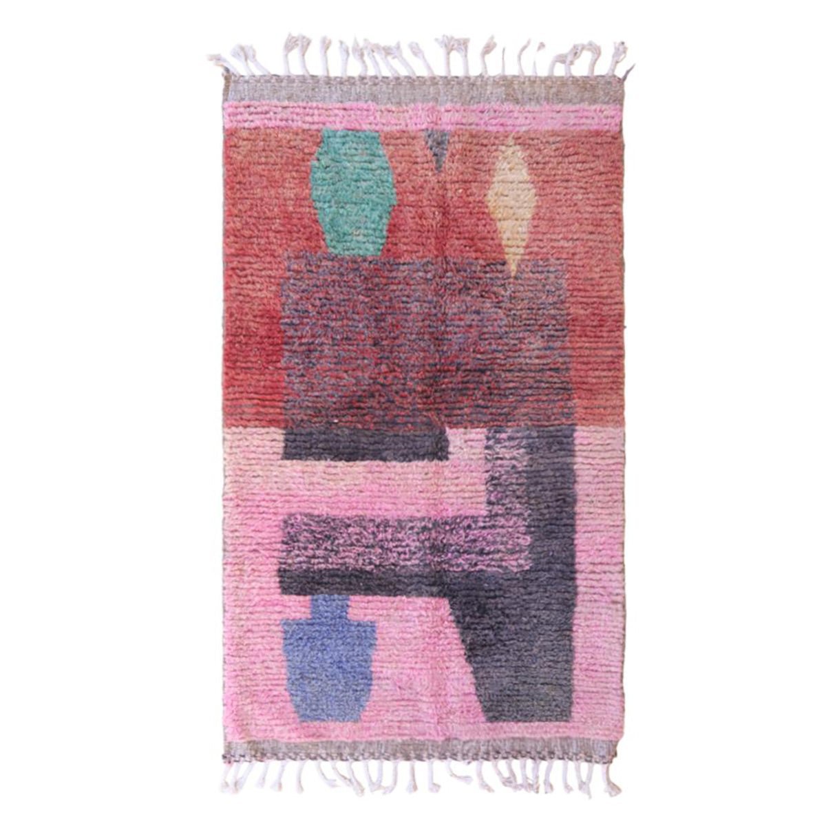 Marokkanischer Berber Teppich reine Wolle 115 x 187 cm