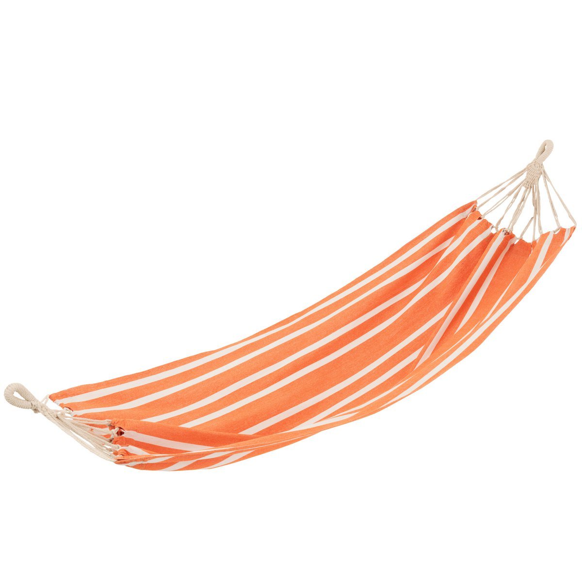hängematte baumwolle oder polyester Hängematte Streifen Baumwolle/Polyester Orange/Weiß