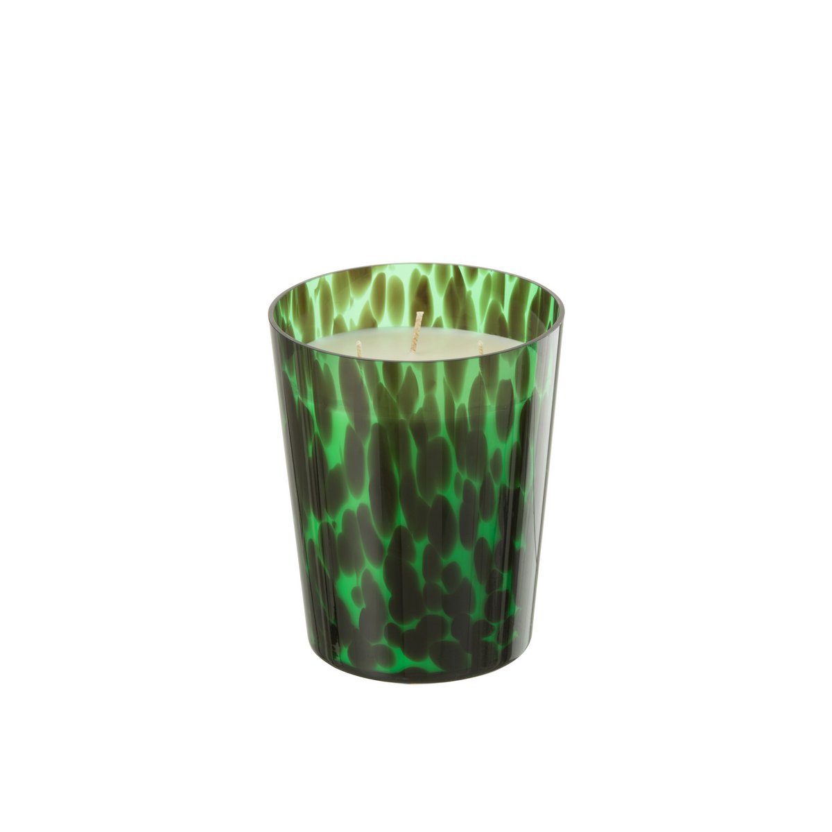 J-Line Duftkerze Noa – Sandelholz – Glas – Grün – mittel – 68U