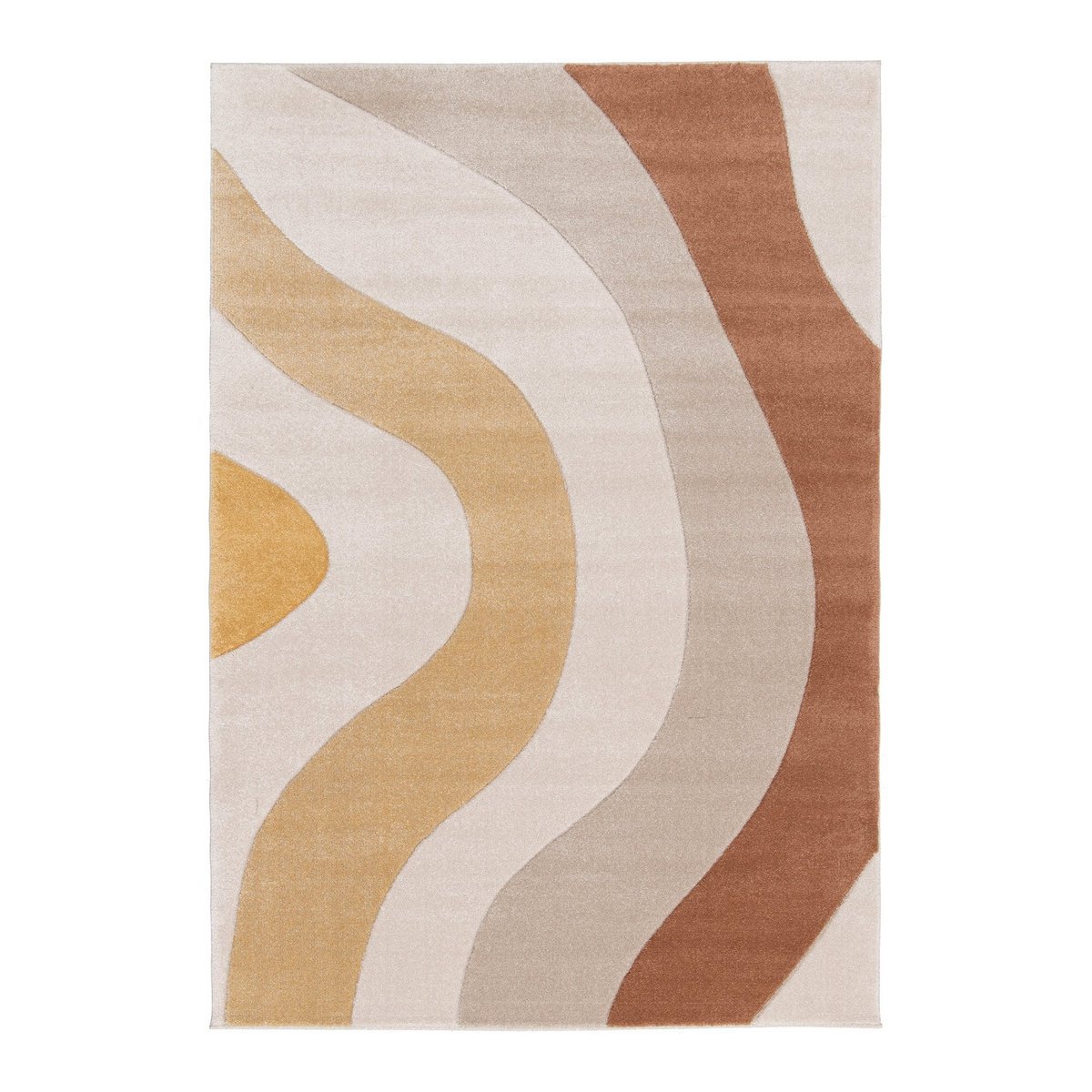 Weicher und widerstandsfähiger Teppich mit warmen Kitztönen