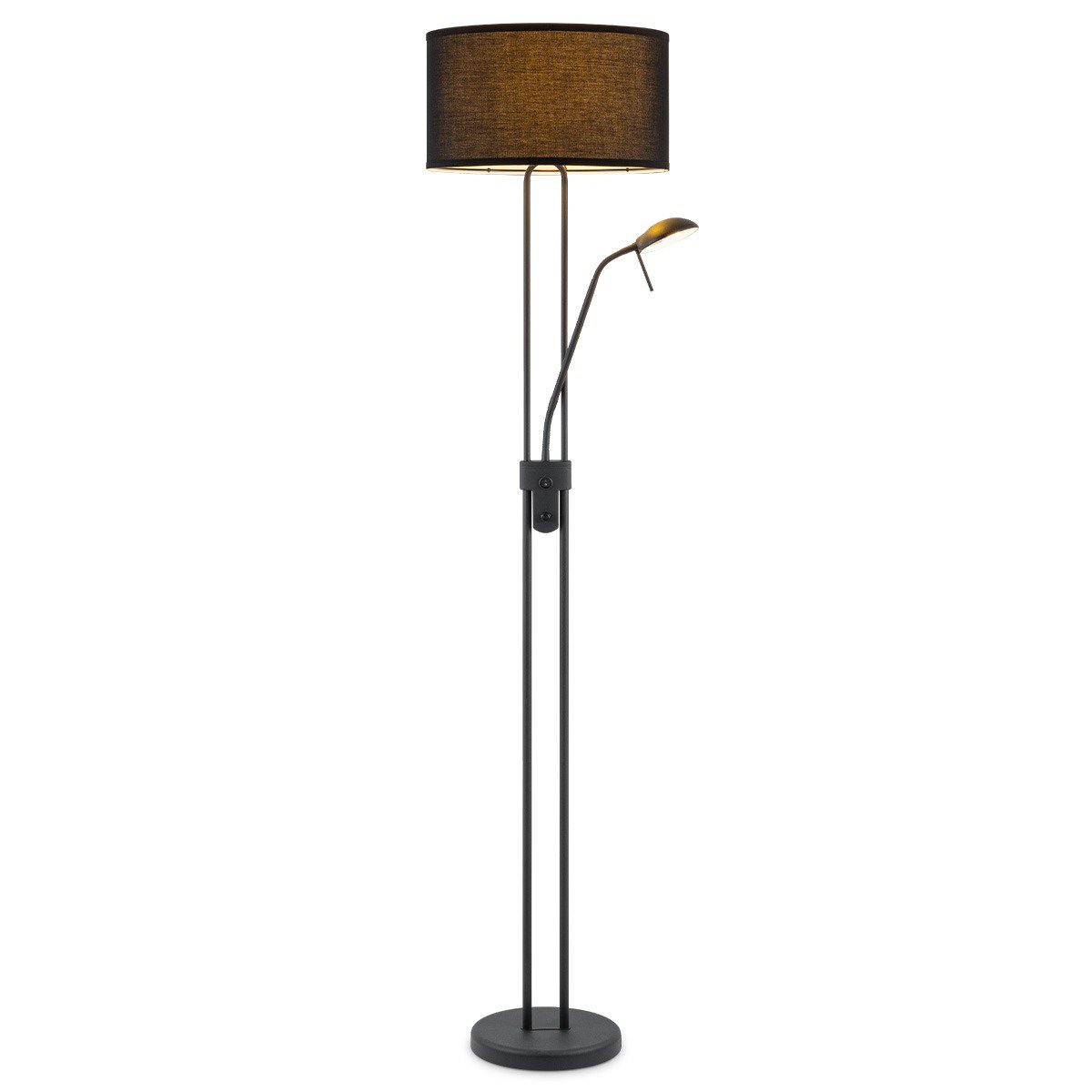 Stehlampe - 40/40/170 cm - Leinenlampenschatten