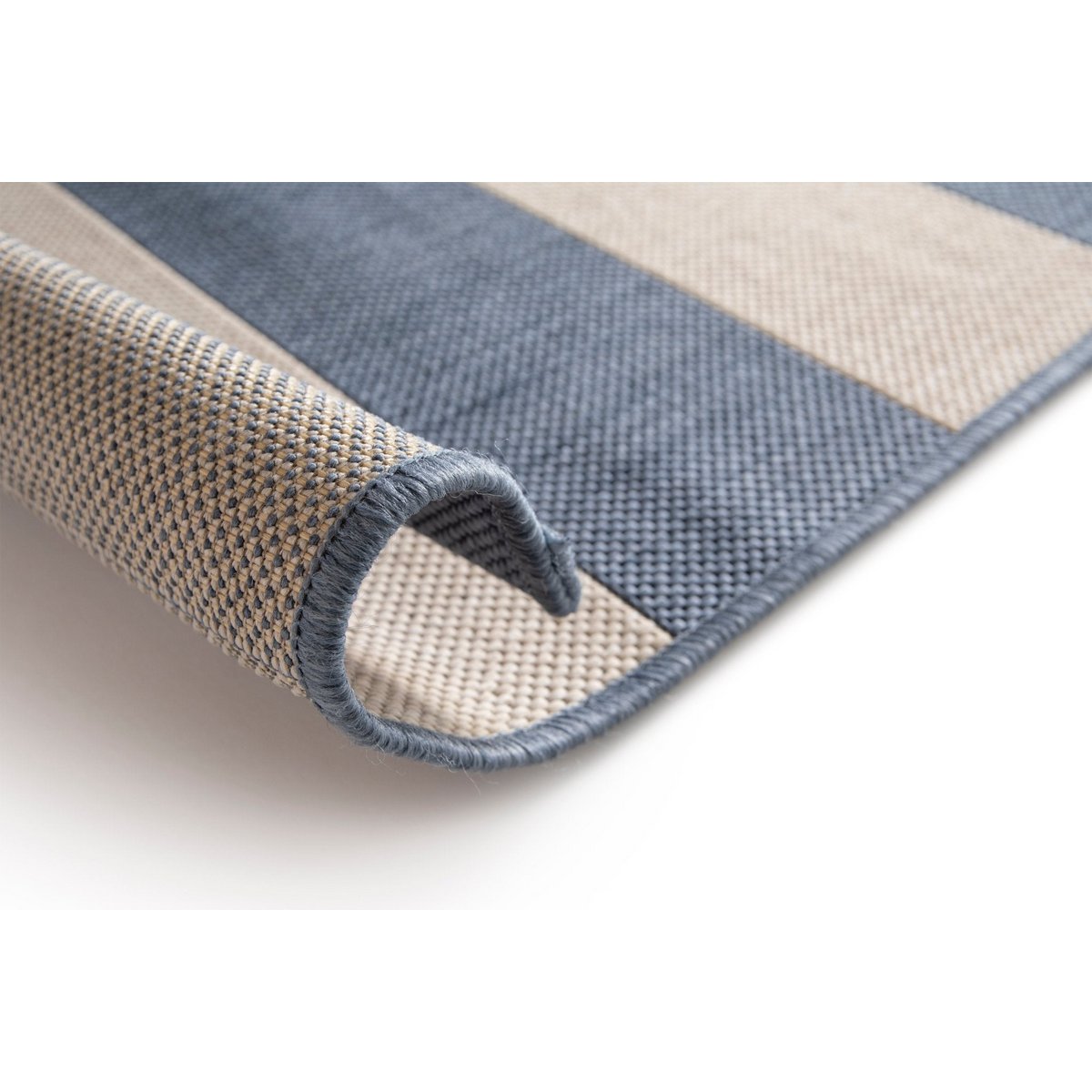 Flache gewebte Matten zeitgenössisches Design Outdoor -Innenraum Mykonos