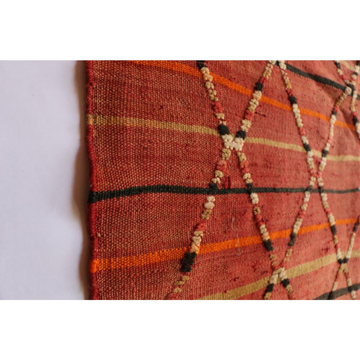 Marokkaner Berber Kilim Teppich reines Woll 126 x 208 cm - Sonderangebot Teppich