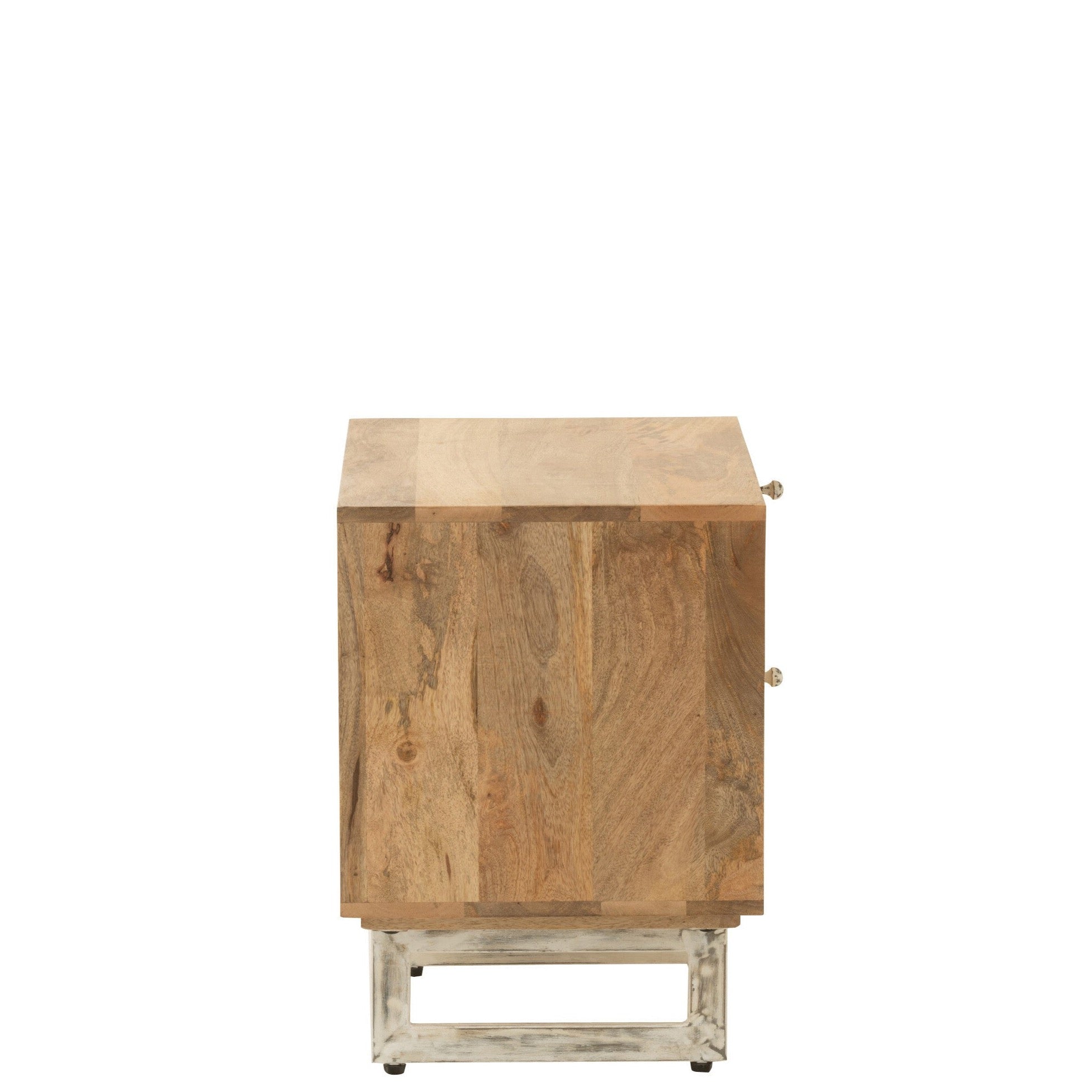 Nachttisch 'Weaving' - Handgefertigte Naturschönheit aus Holz