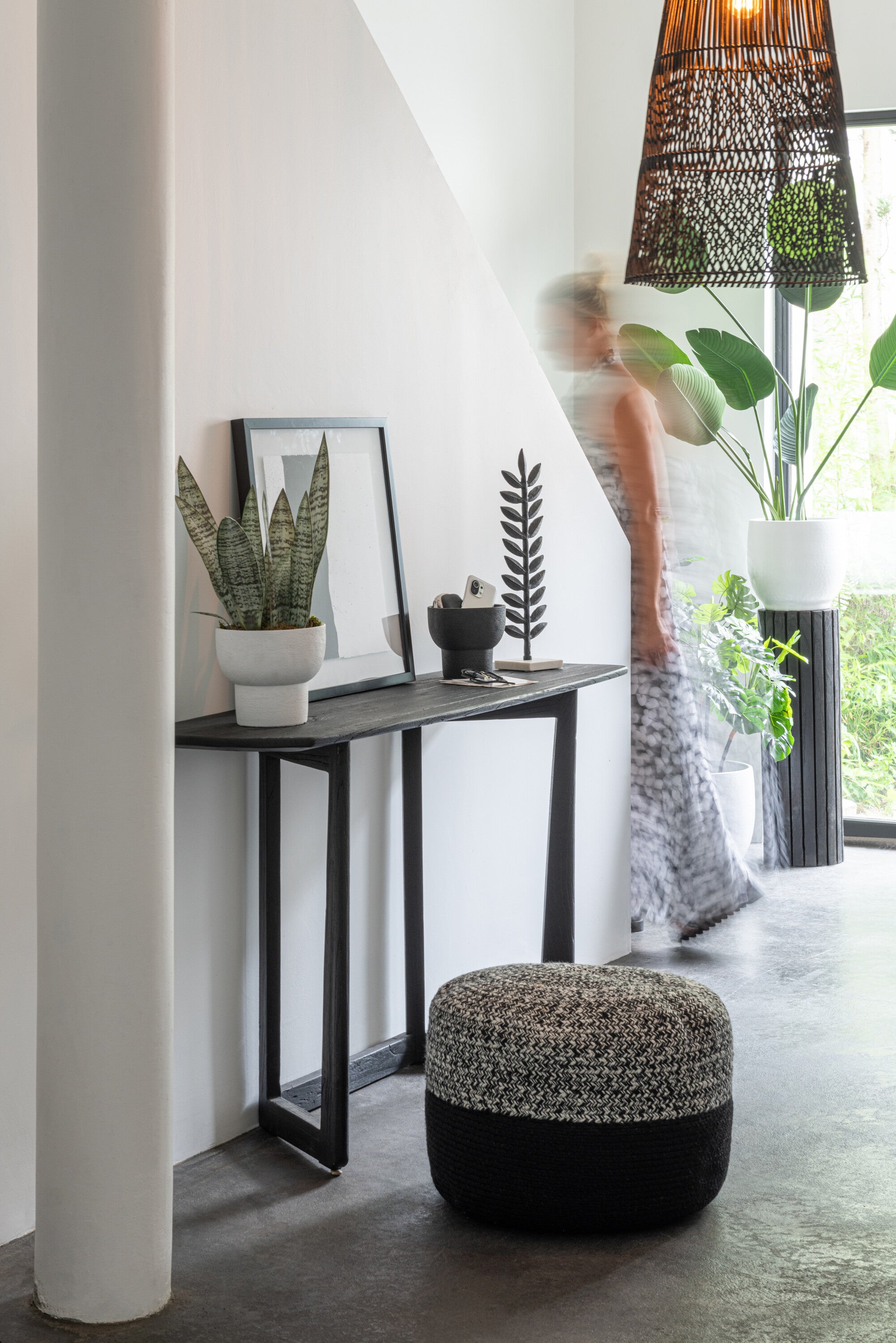 2er Set Lampenschirm 'Alix' - Modernes Rattan-Design in Naturell oder Braun