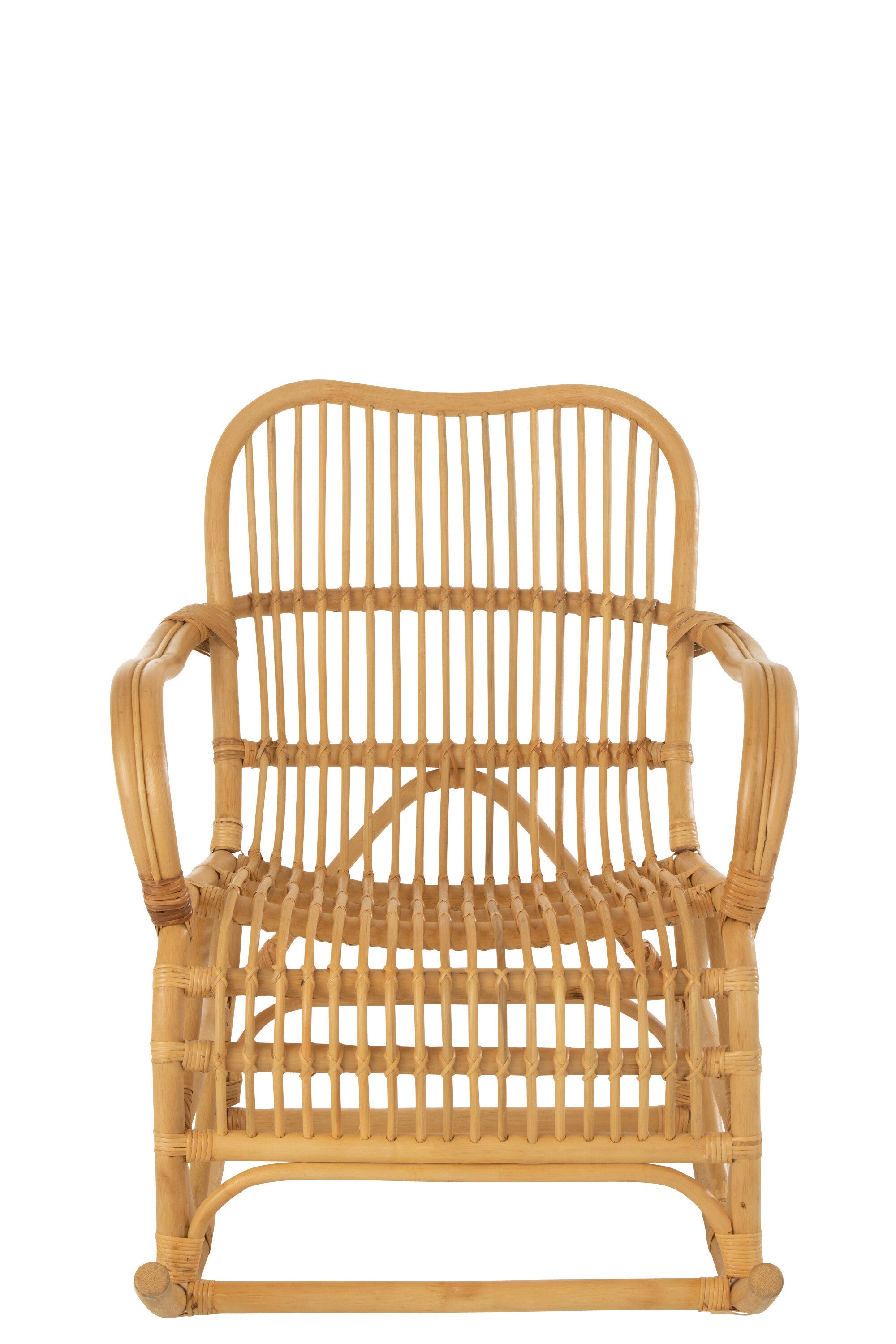 Natürlicher Schaukelstuhl 'Winand' aus Rattan - Gemütlichkeit trifft auf stilvolles Design!