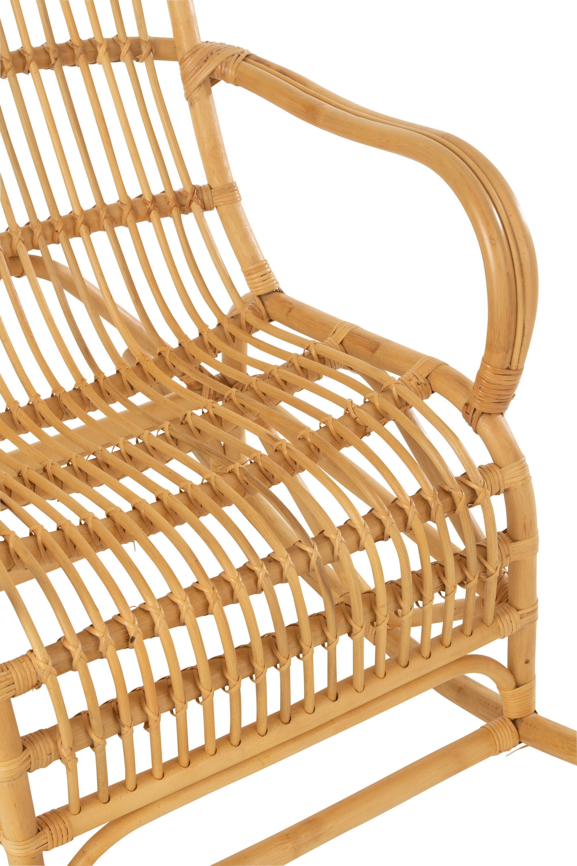 Natürlicher Schaukelstuhl 'Winand' aus Rattan - Gemütlichkeit trifft auf stilvolles Design!