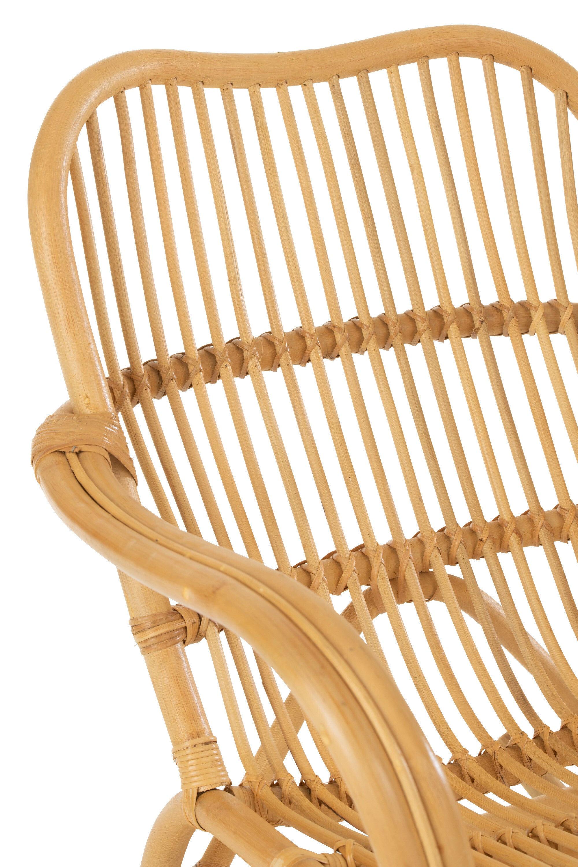Natürlicher Schaukelstuhl 'Winand' aus Rattan - Gemütlichkeit trifft auf stilvolles Design!