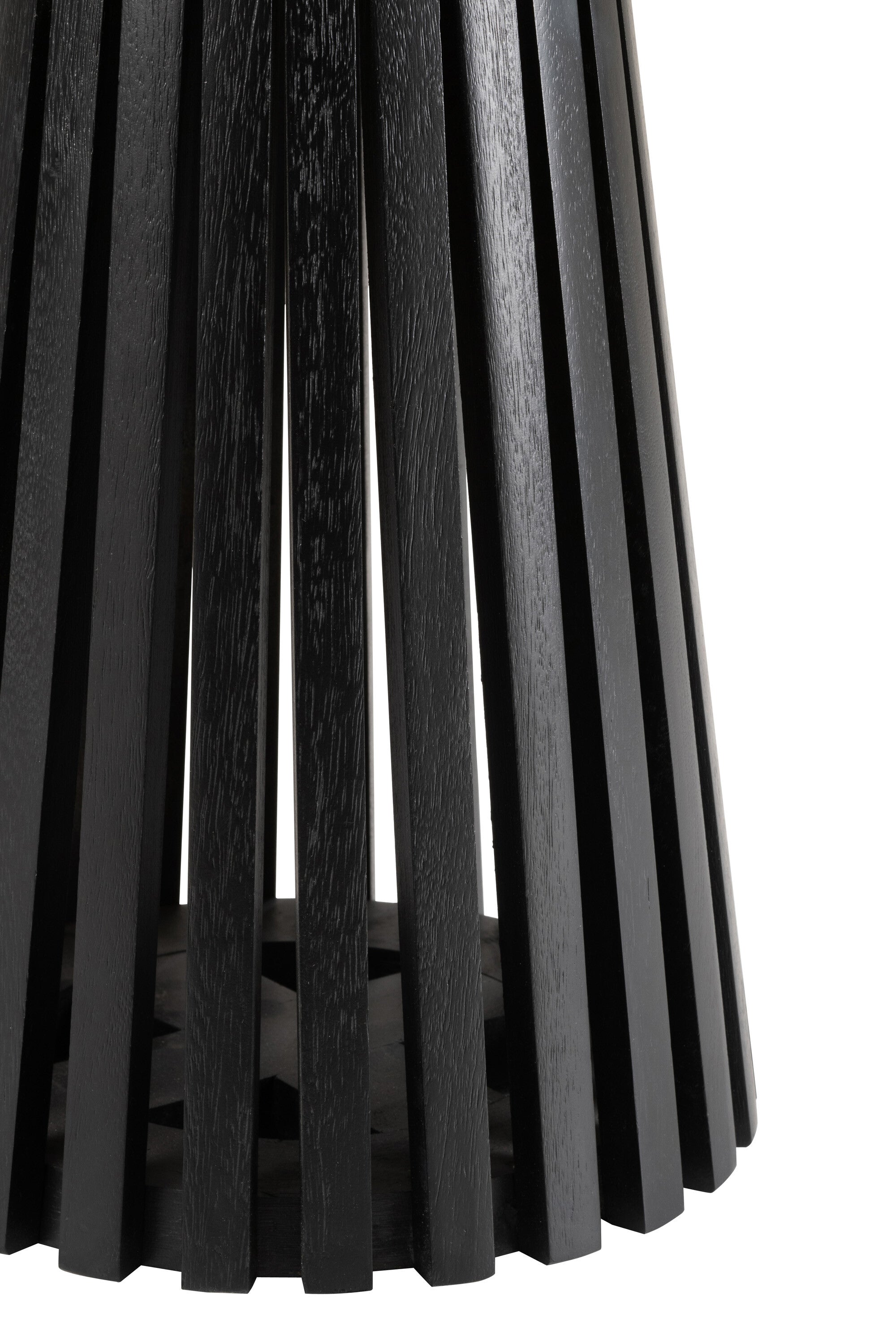 Handgefertigter Beistelltisch Vincent aus schwarzem Mangobaum