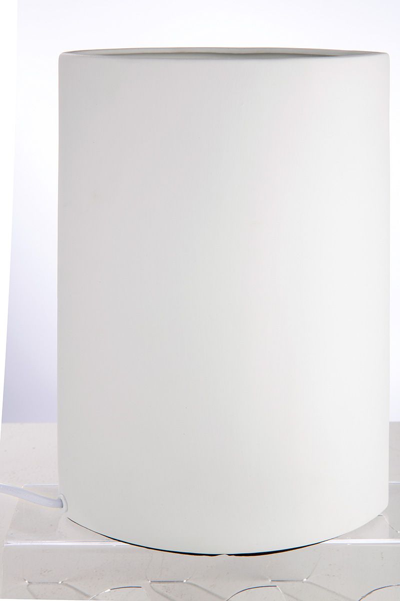 Tischleuchte "Blätter" – Weißes Porzellan mit Blattmotiv