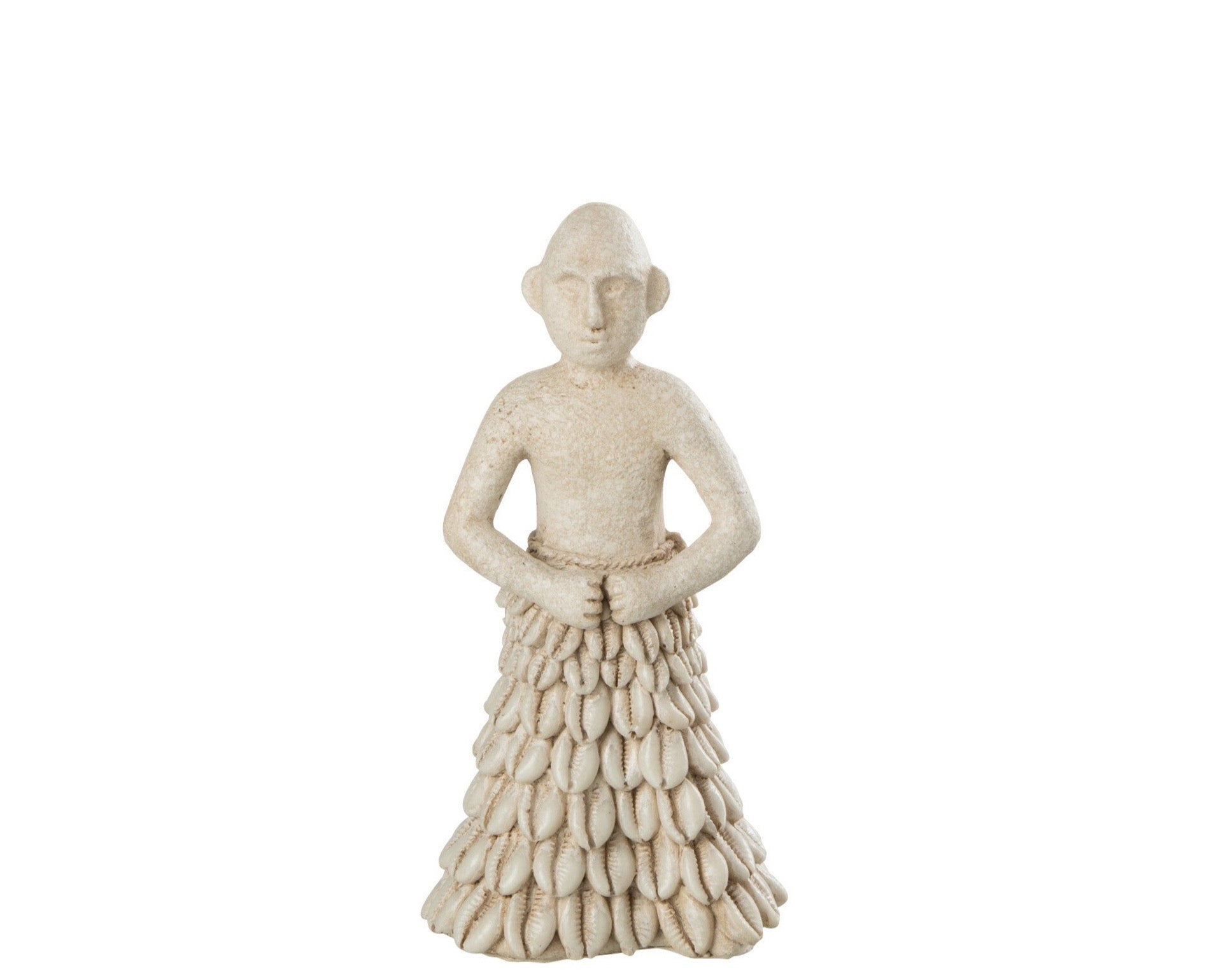 6er-Set Ethnische VUXAN Figuren - Stehende Männer aus Stein/Resin in Schwarz oder Beige