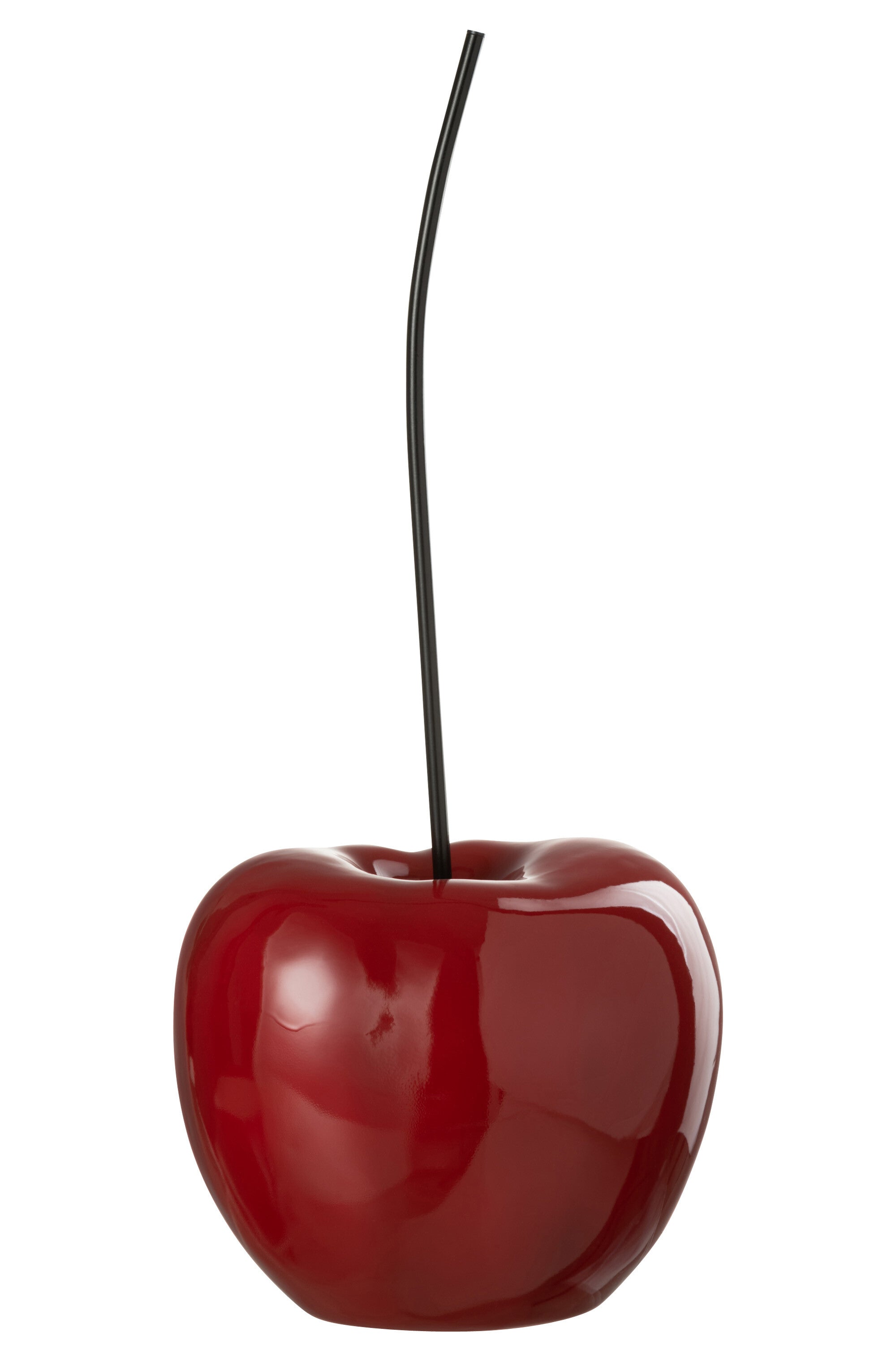 2er-Set Große Deko-Kirschen Leuchtend Rotes Poly-Design für Modernen F