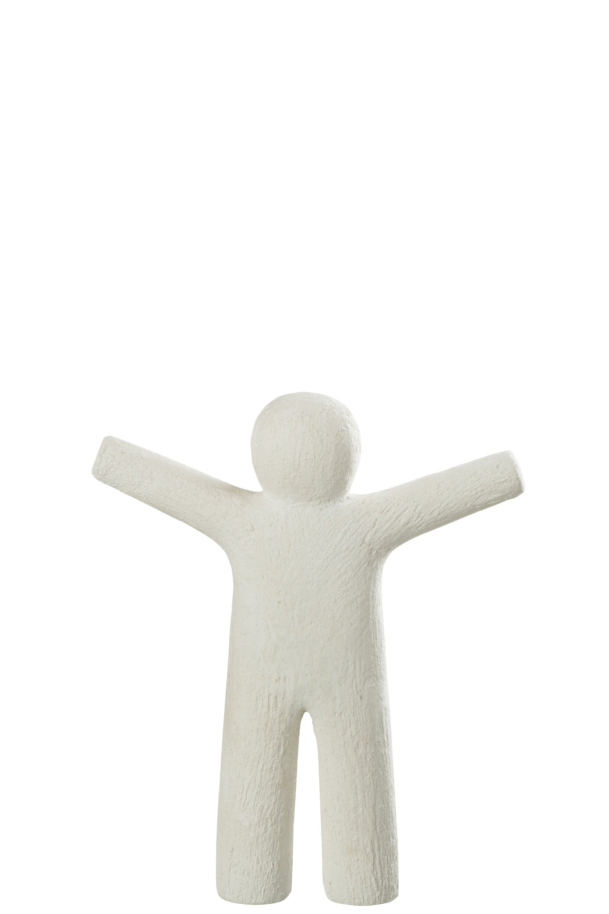 P'tit Maurice Skulpturen, Polyresin, Rau Finish, Off-Weiß - Erhältlich in 2er-Set Large und 4er-Set Small