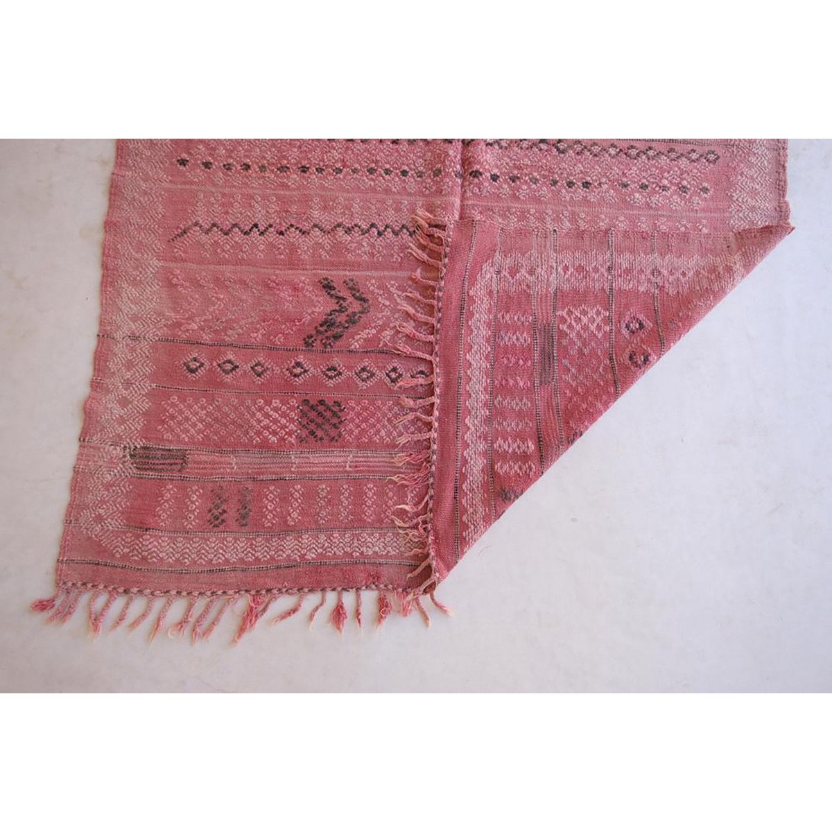 Marokkaner Berber Kilim reiner Wolle 144 x 278 cm Teppich