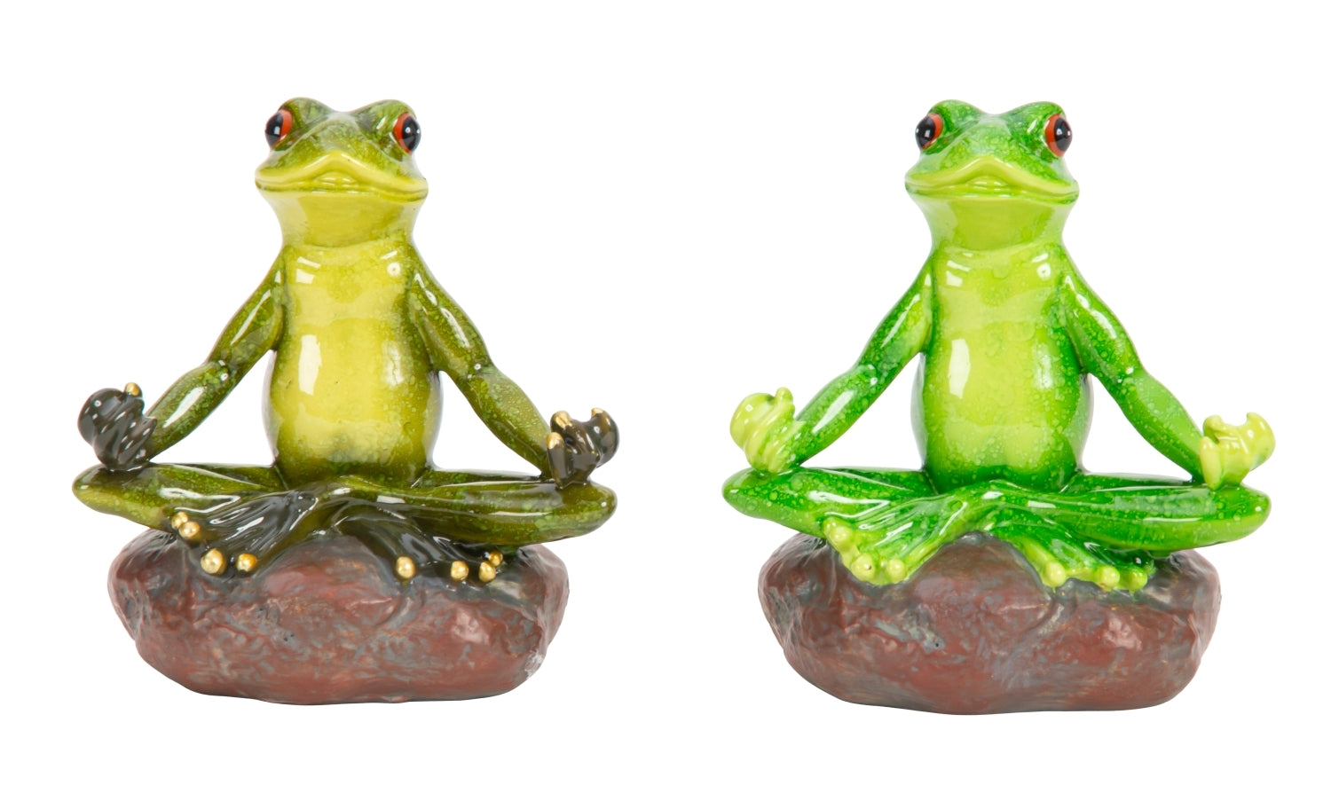 Froggy Zenito Yoga Frosch 2er Set Dekofigur 11 cm