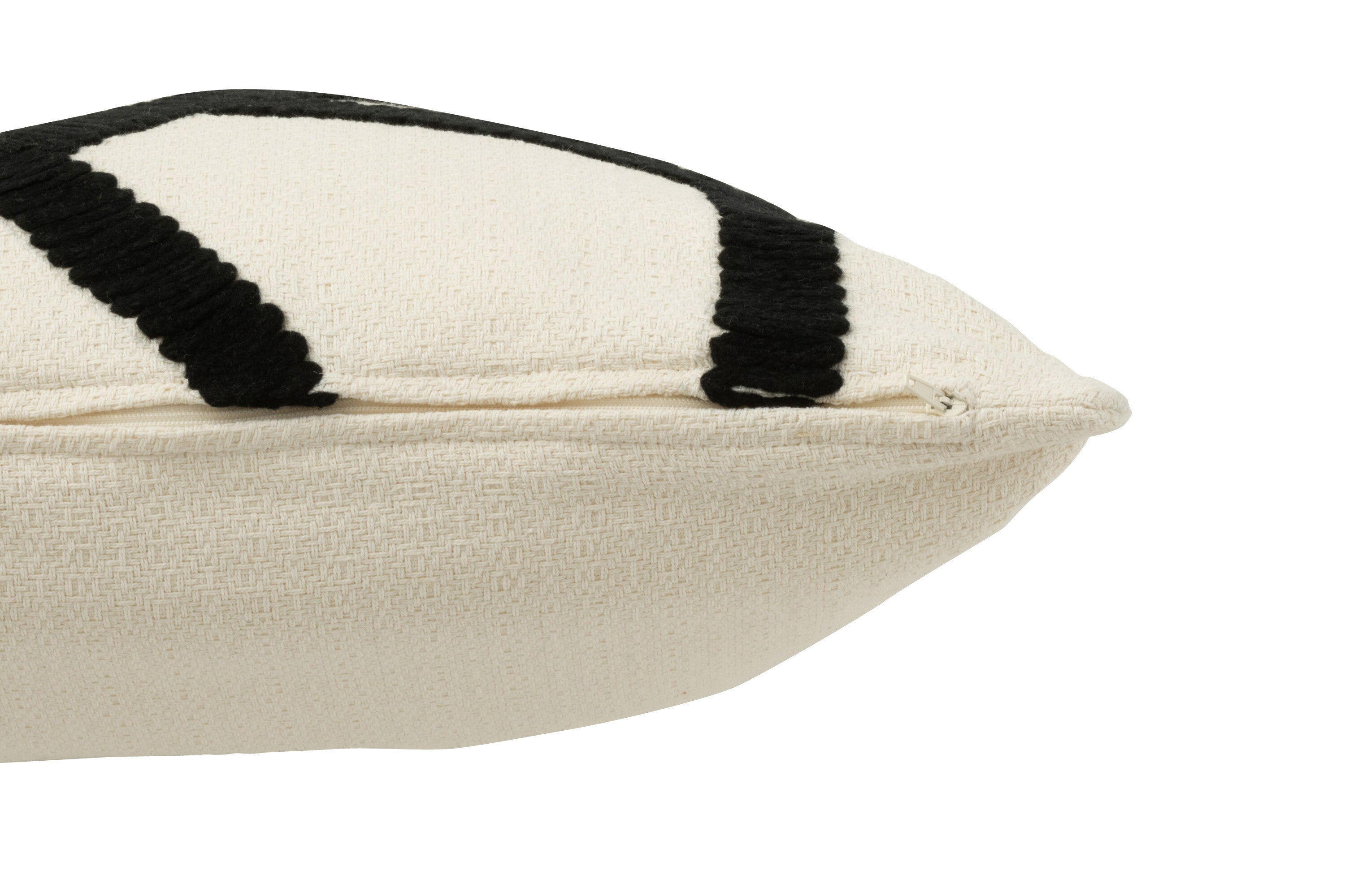 Elegantes 4er Set Linien Kissen in Schwarz Weiß und Weiß Schwarz