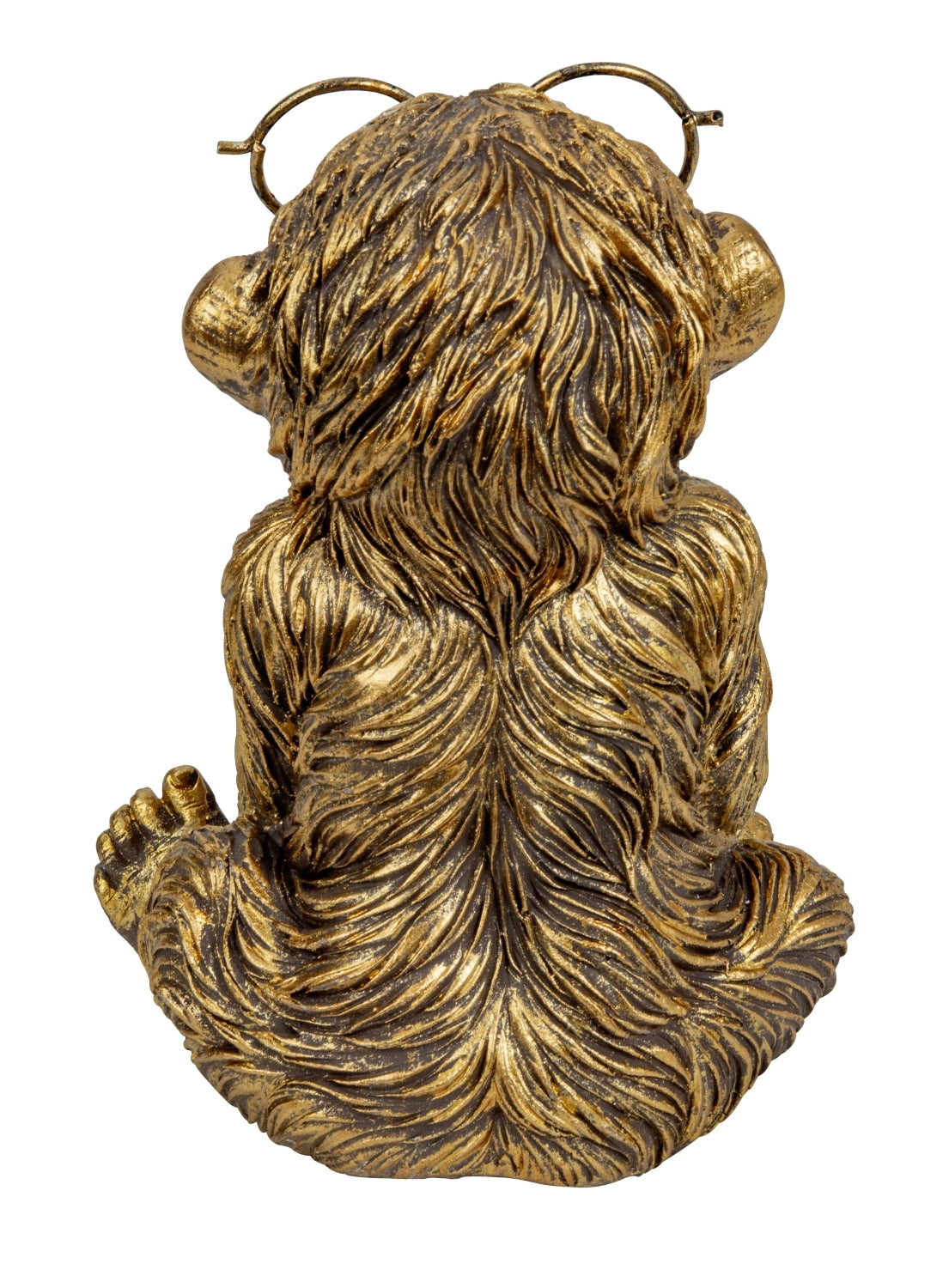 Dekofigur Professor Monkey Affe in Gold