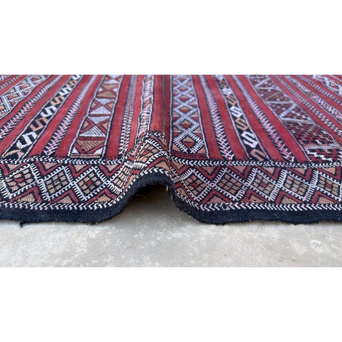 Marokkaner Berber Kilim Teppich reines Woll 88 x 167 cm