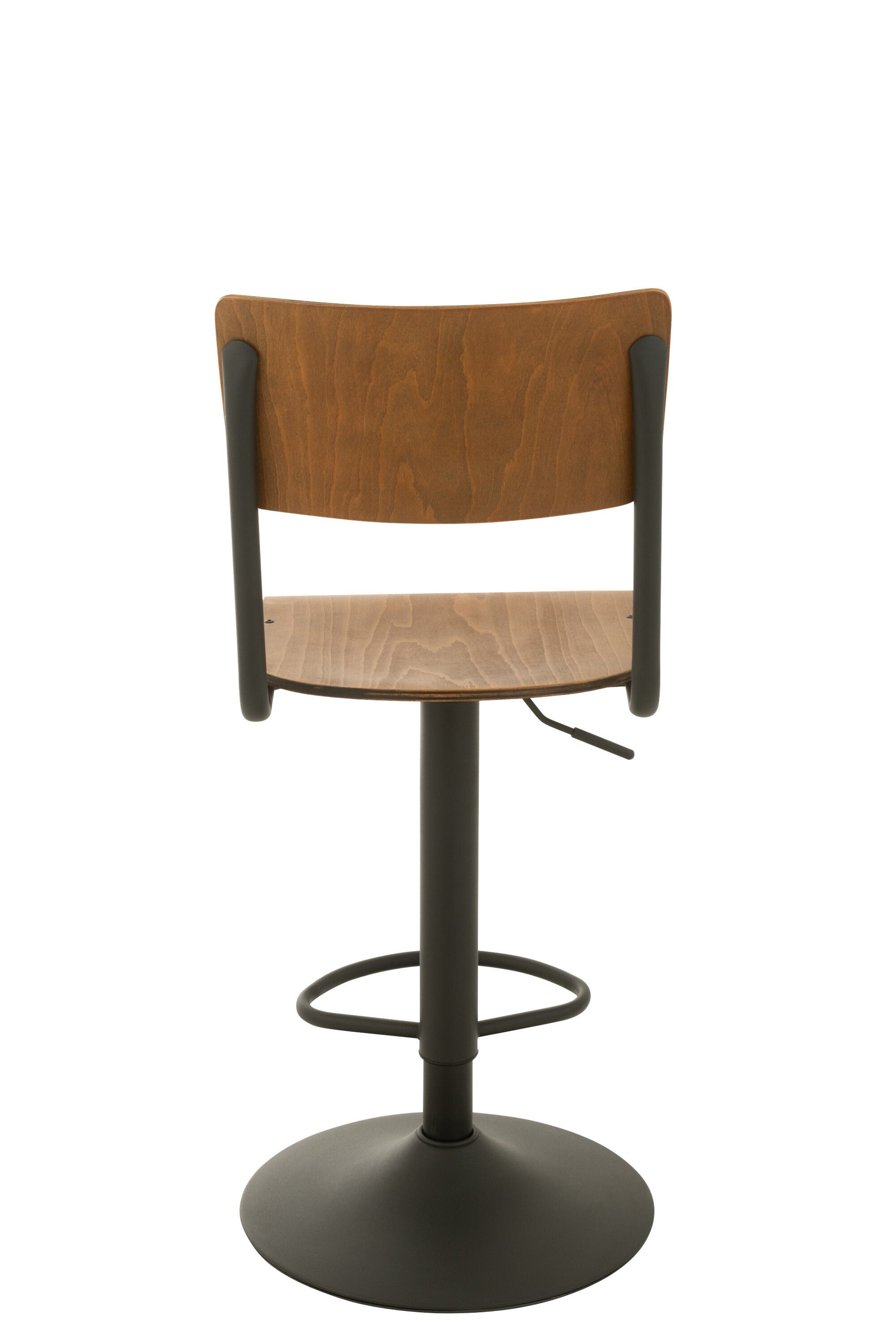 2er Set Barhocker aus Holz und Metall in Braun oder Schwarz